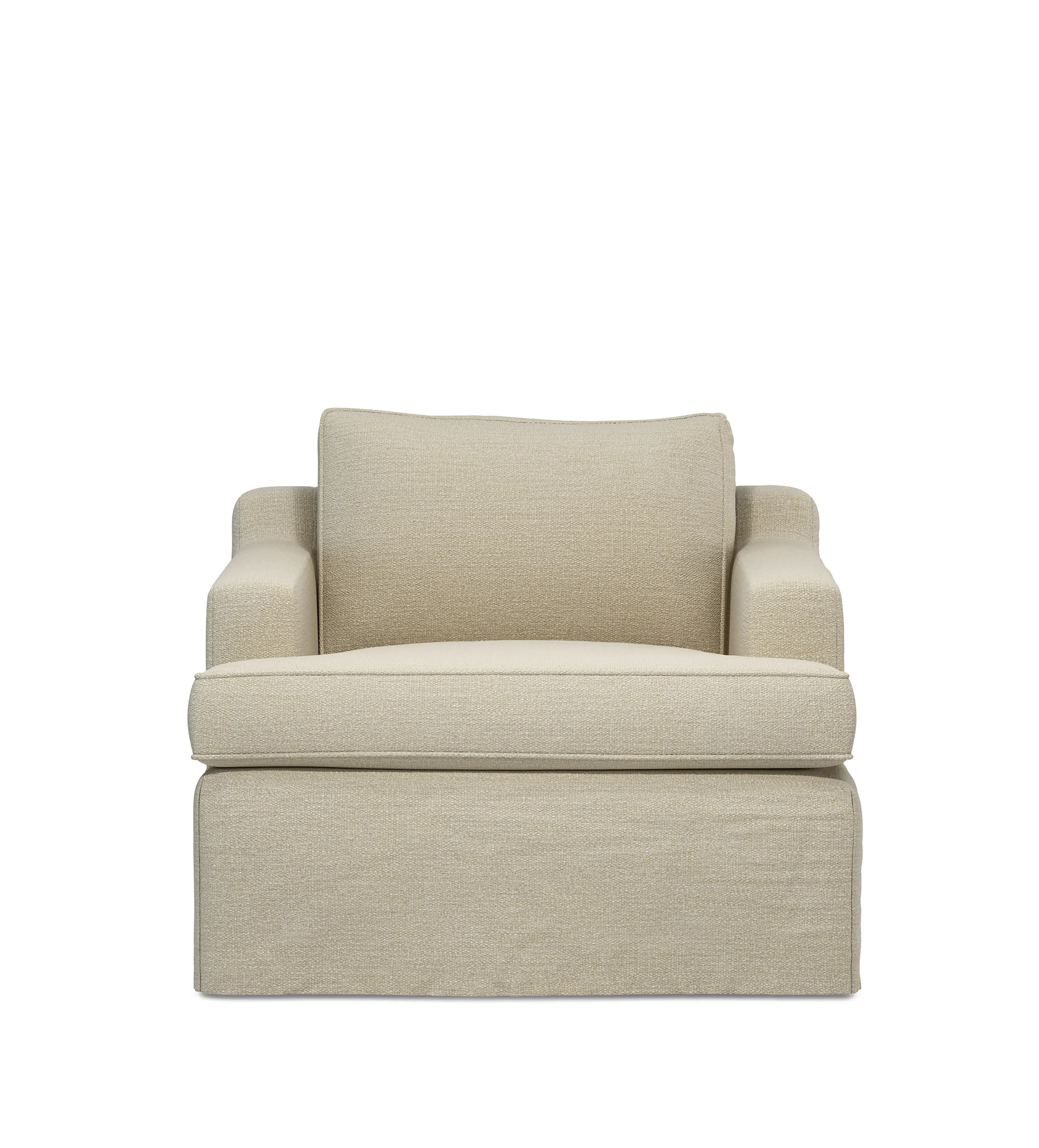 Beale Armchair Loose Cover - Dove, Clever Linen by OKA
