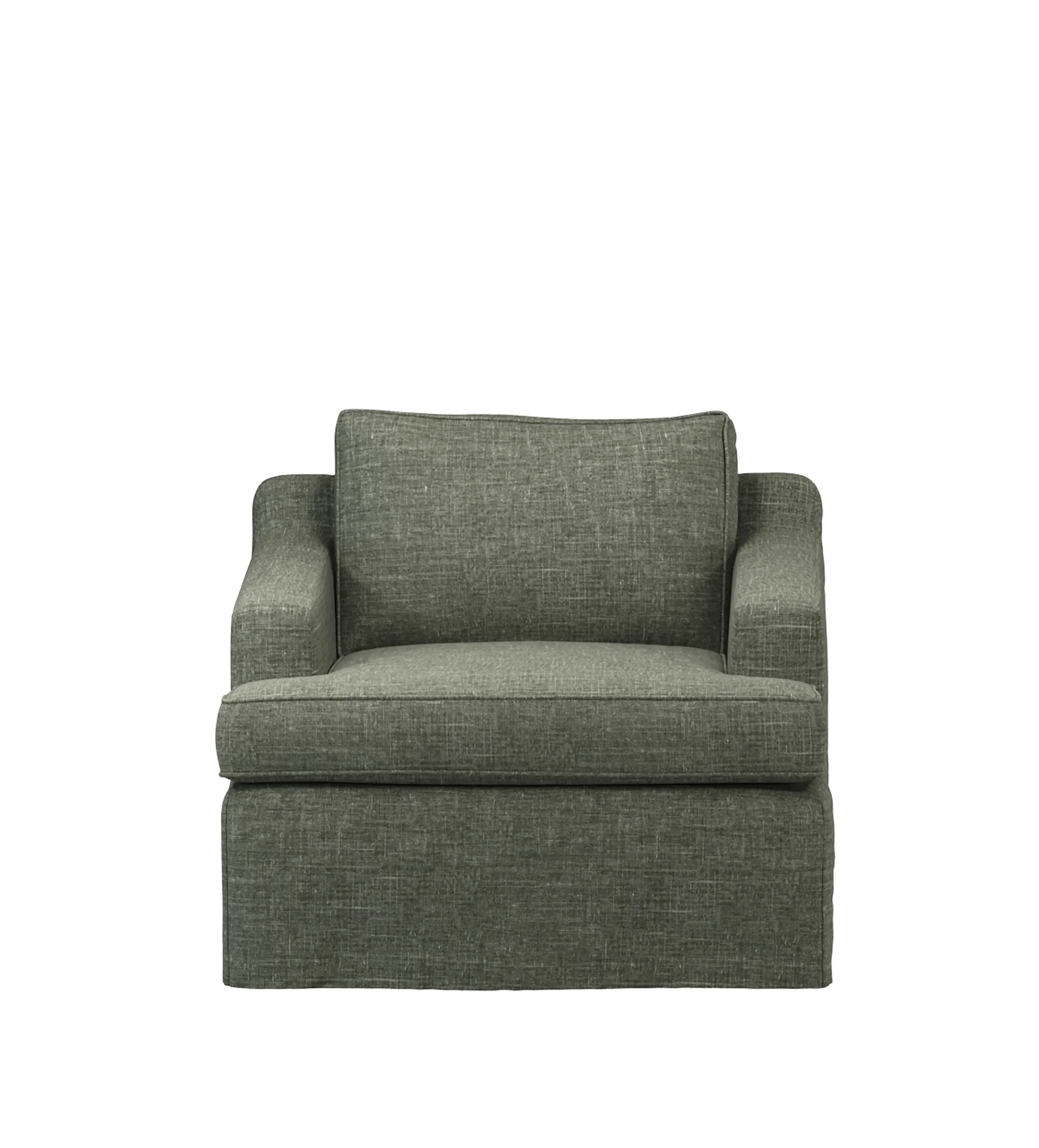 Beale Armchair Loose Cover - Dune Green, Laundered Linen product