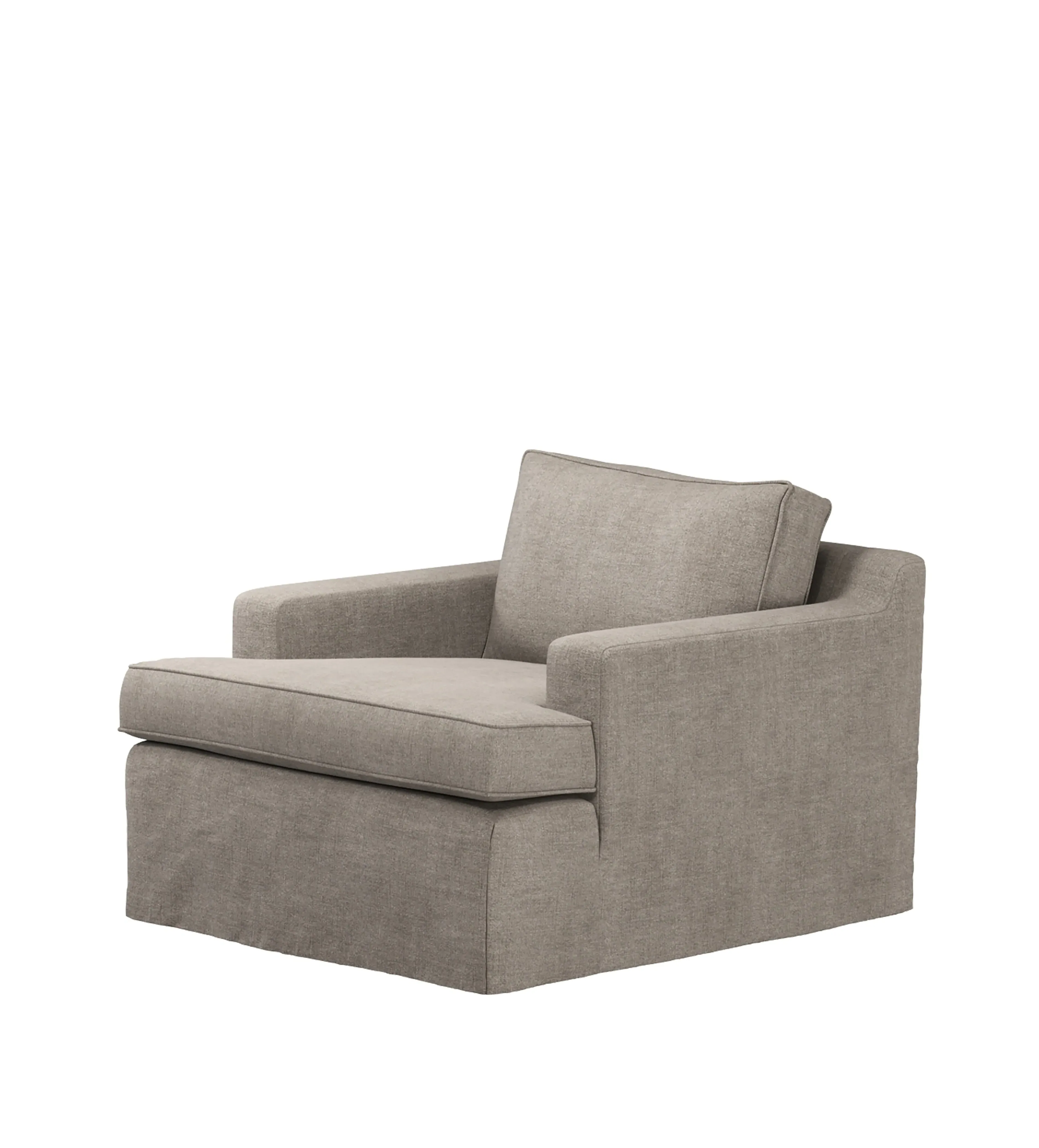 Beale Armchair Loose Cover - Dyed Flax, Stonewash Linen by OKA, image 2