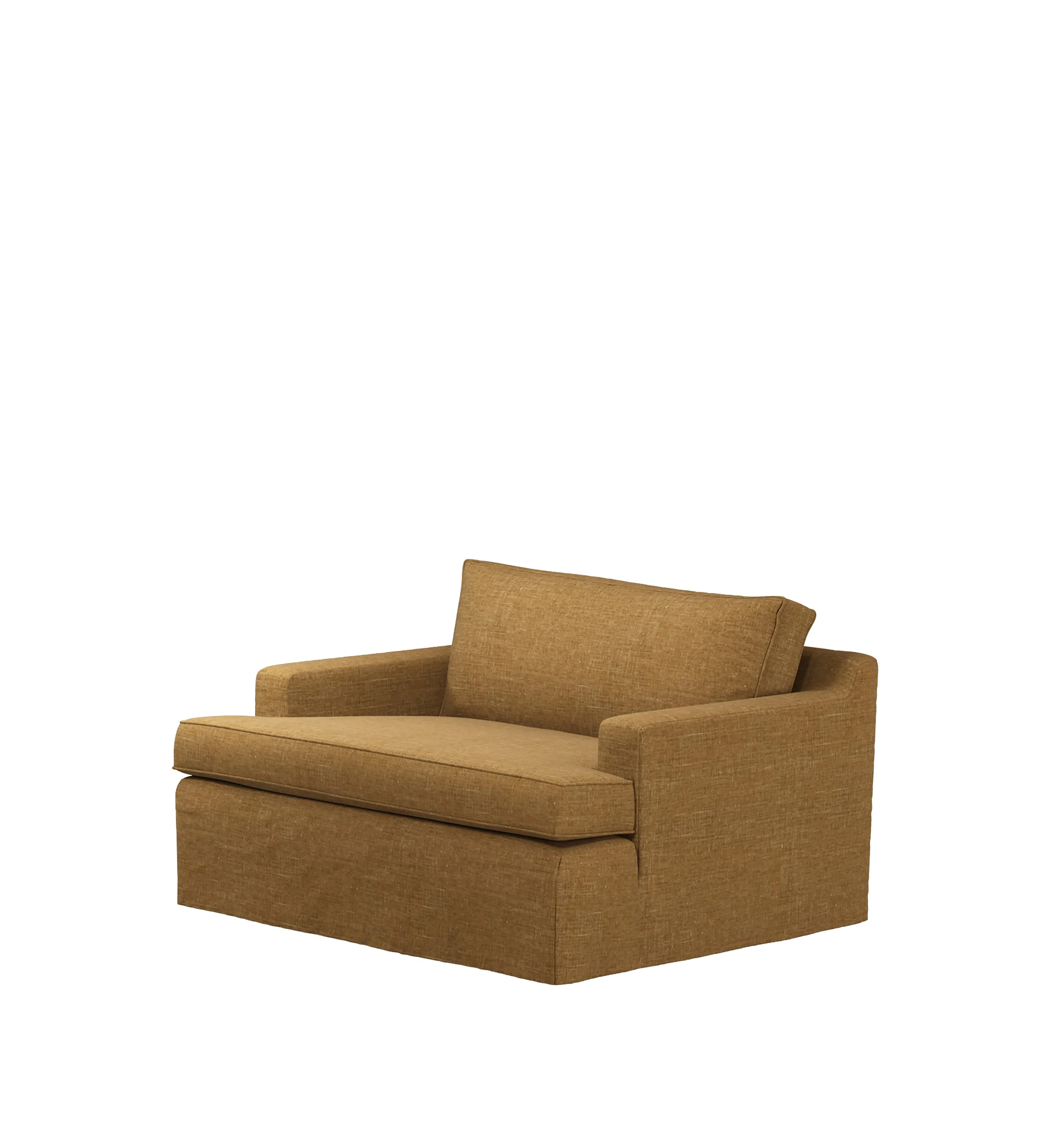 Beale Loveseat Loose Cover - Ochre, Laundered Linen alternate view