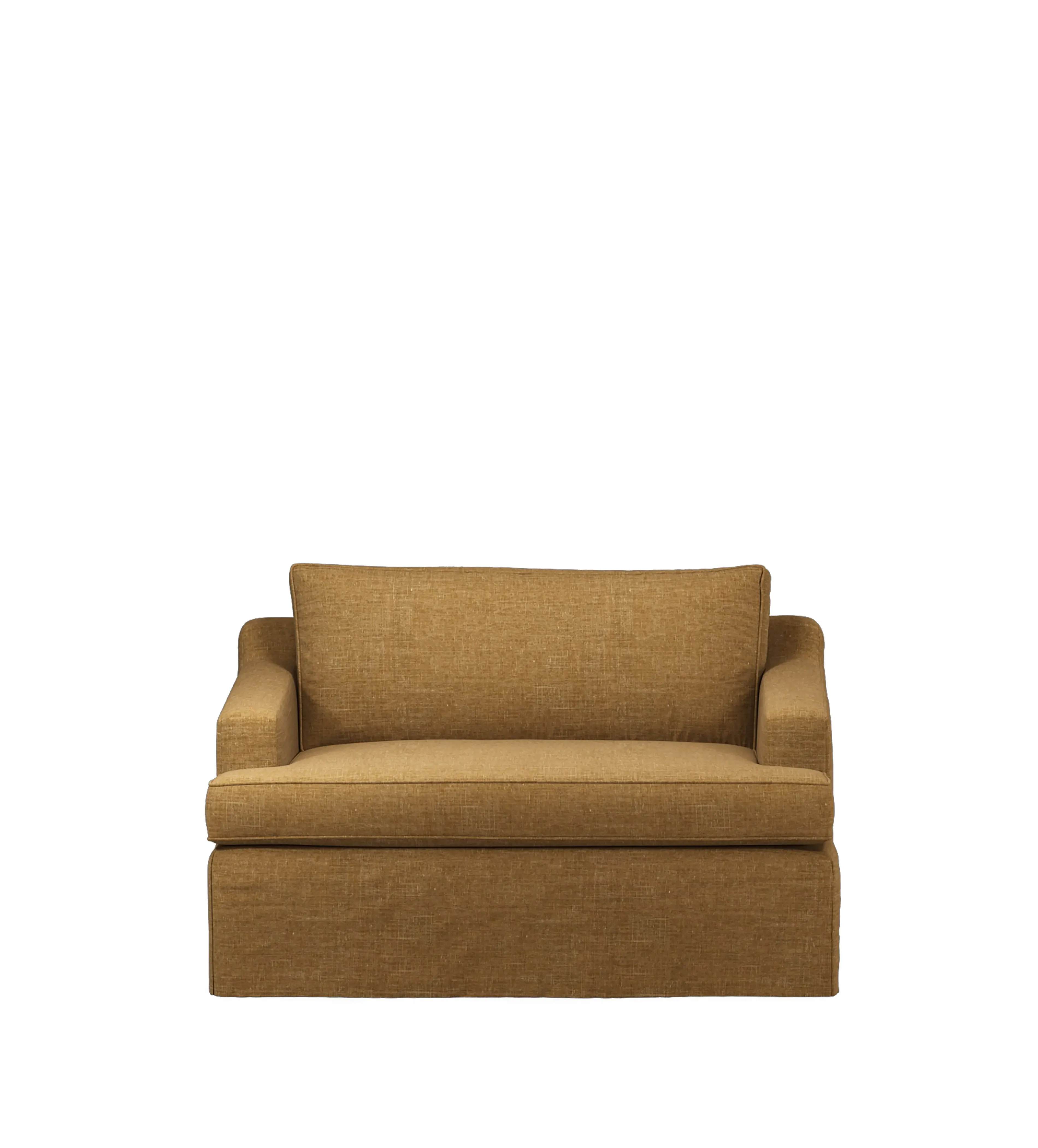 Beale Loveseat Loose Cover - Ochre, Laundered Linen product