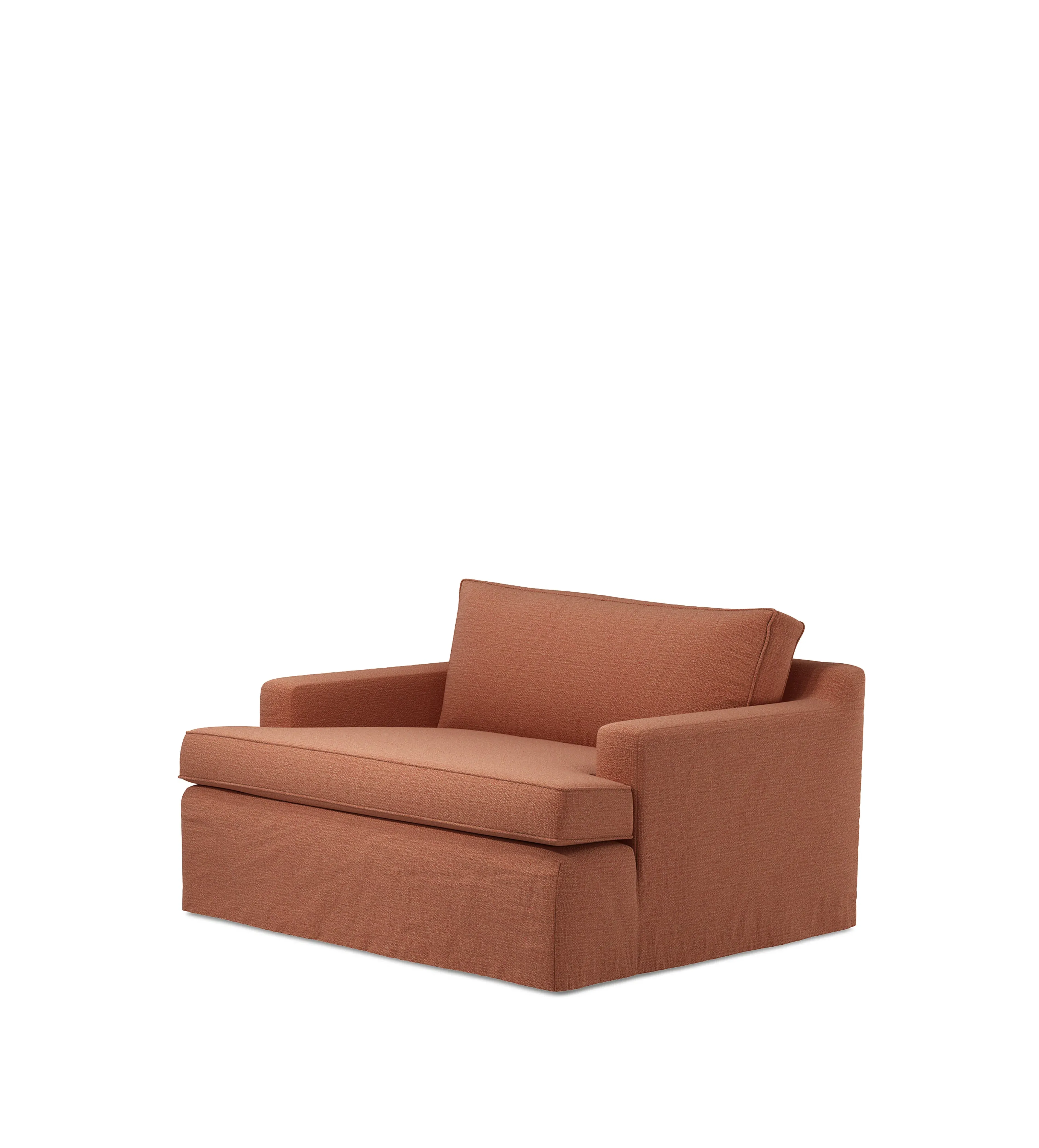 Beale Loveseat Loose Cover - Sugar Almond, Clever Linen alternate view