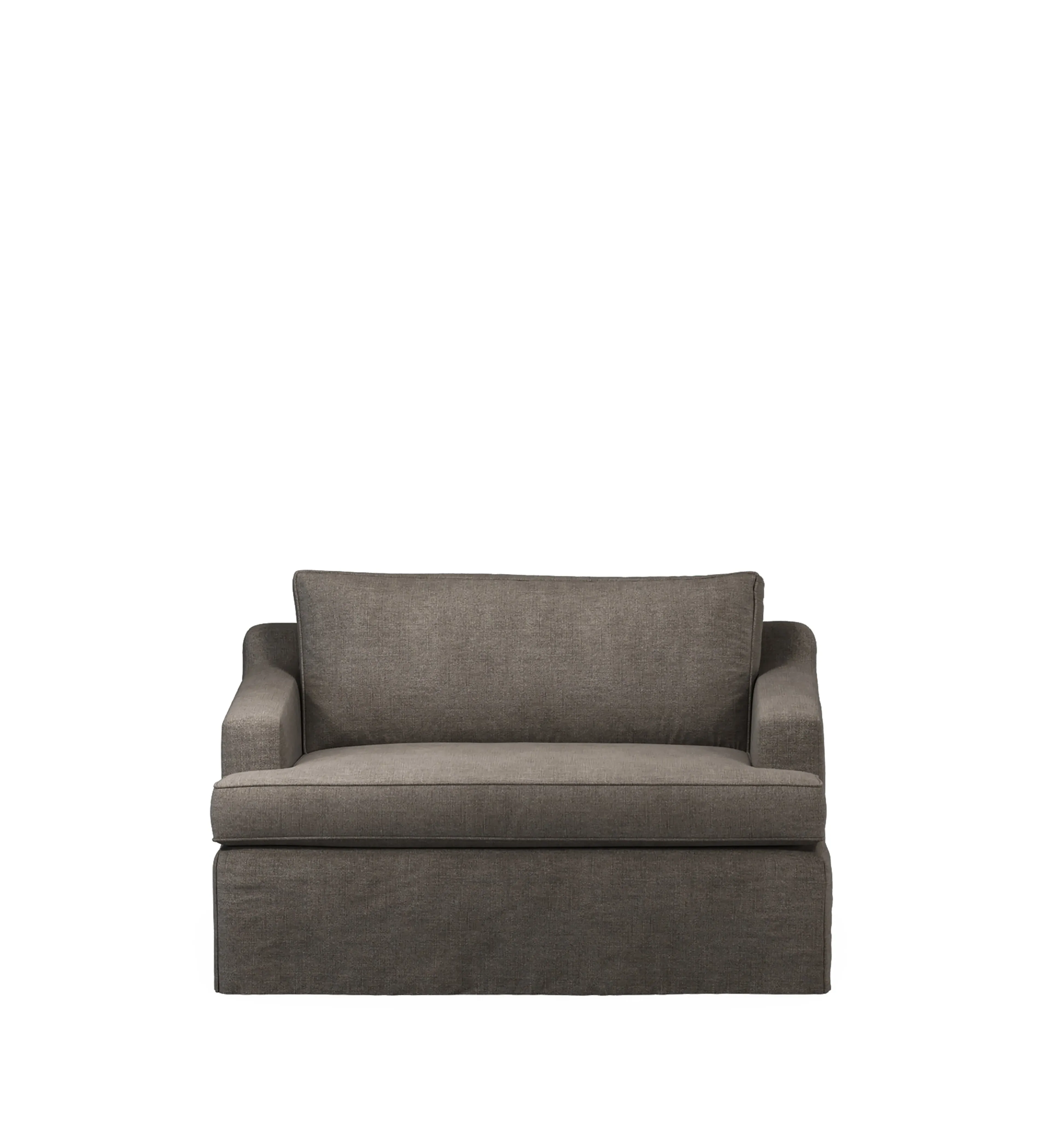 Beale Loveseat Loose Cover - Walnut, Stonewash Linen product