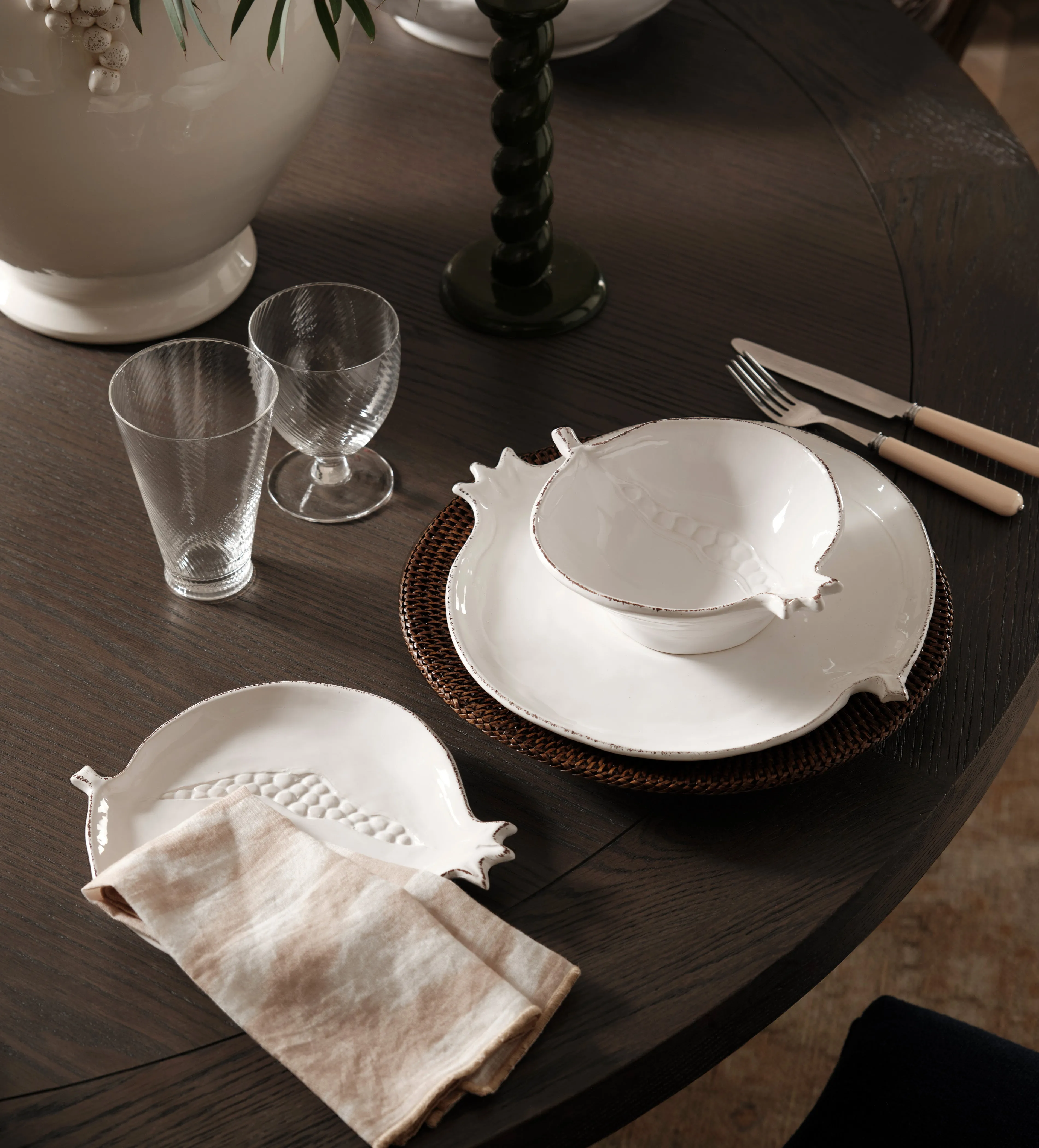 Benares Ikat Napkins Set of Four - Oatmeal product