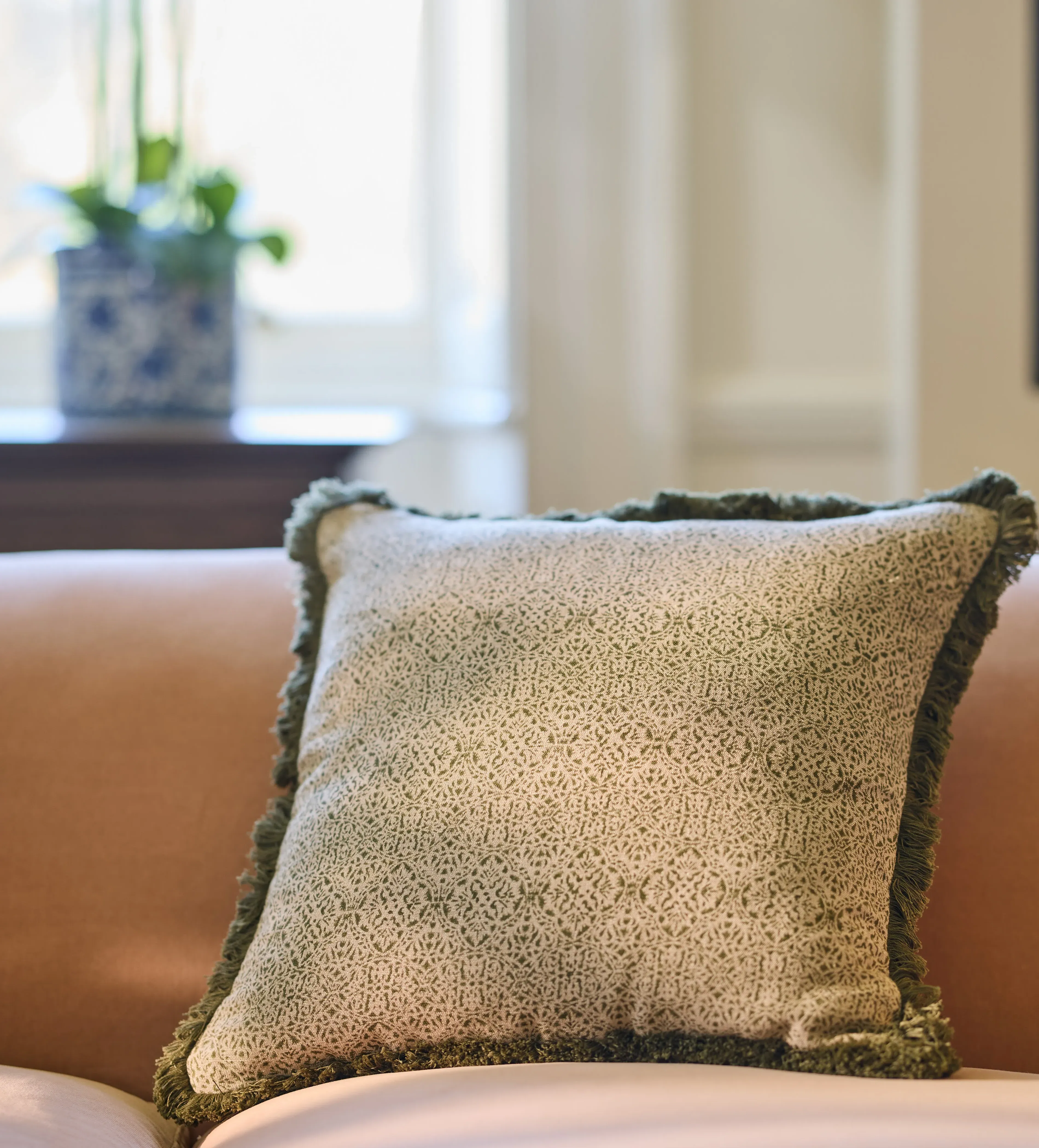 Bochner Cushion Cover - Grey Green, Linen product