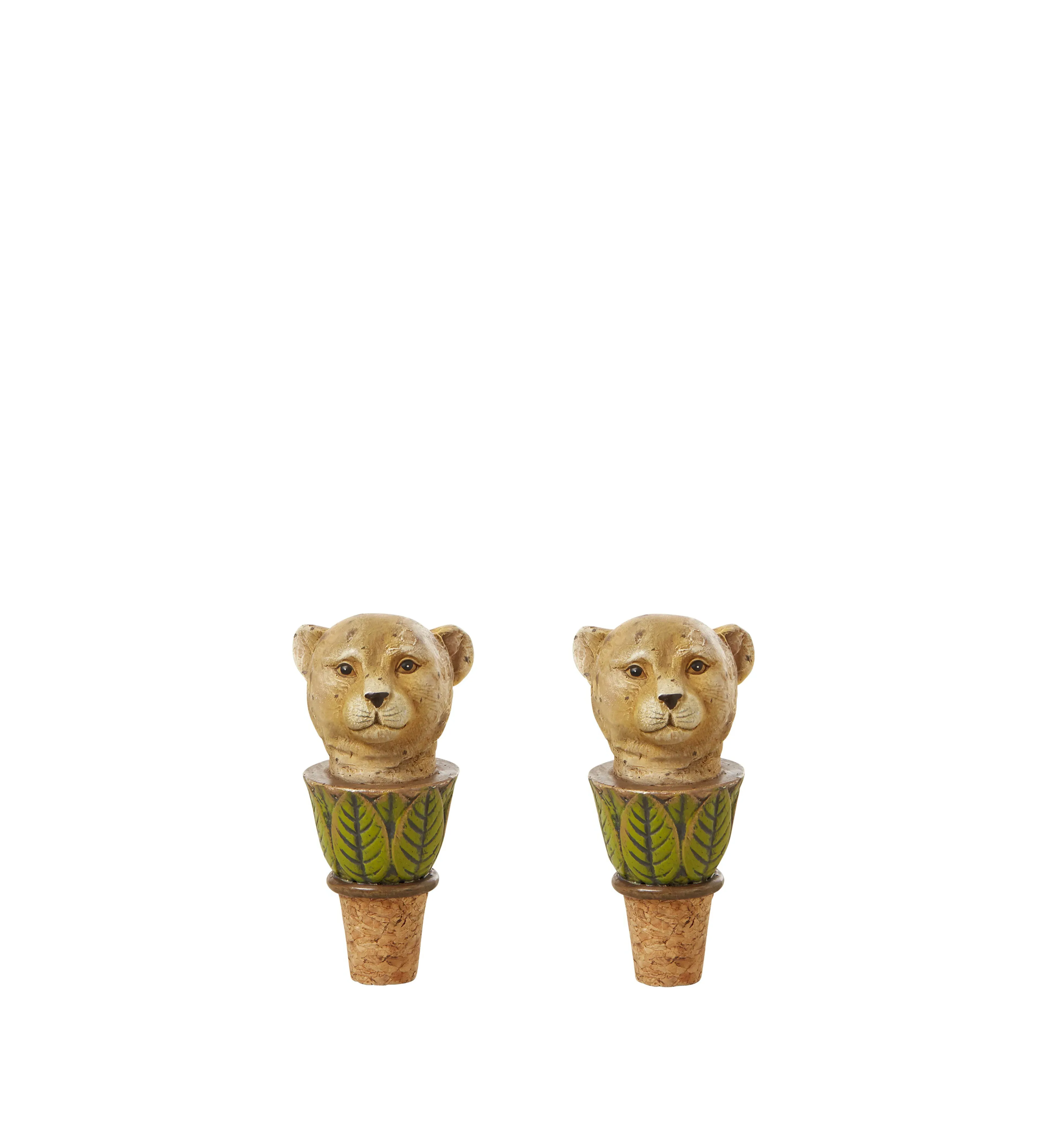 Bottle Stoppers Pair - Multi, Resin by OKA, alternate view