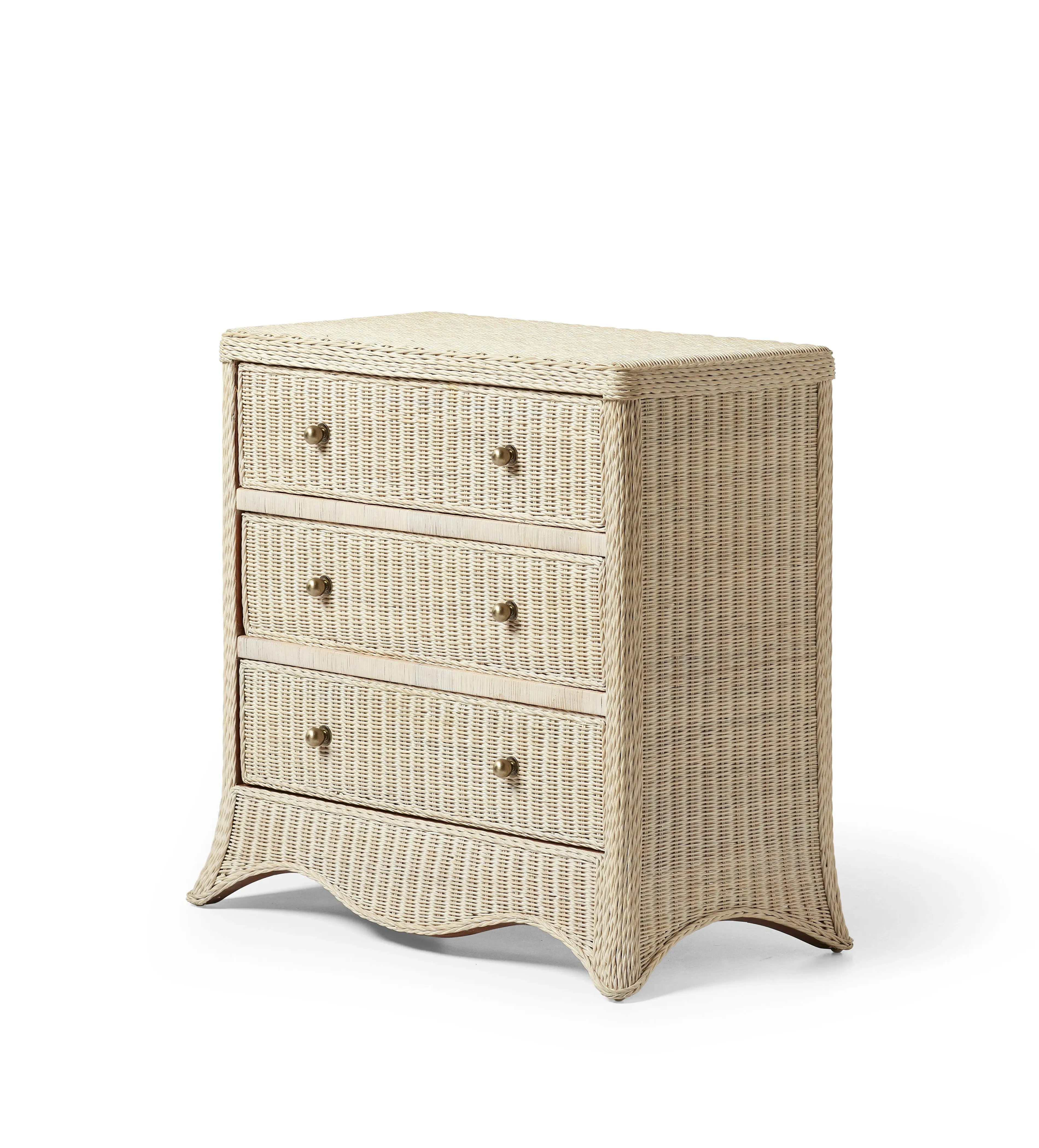 Braithwell Chest of Drawers - Chalk, Rattan product