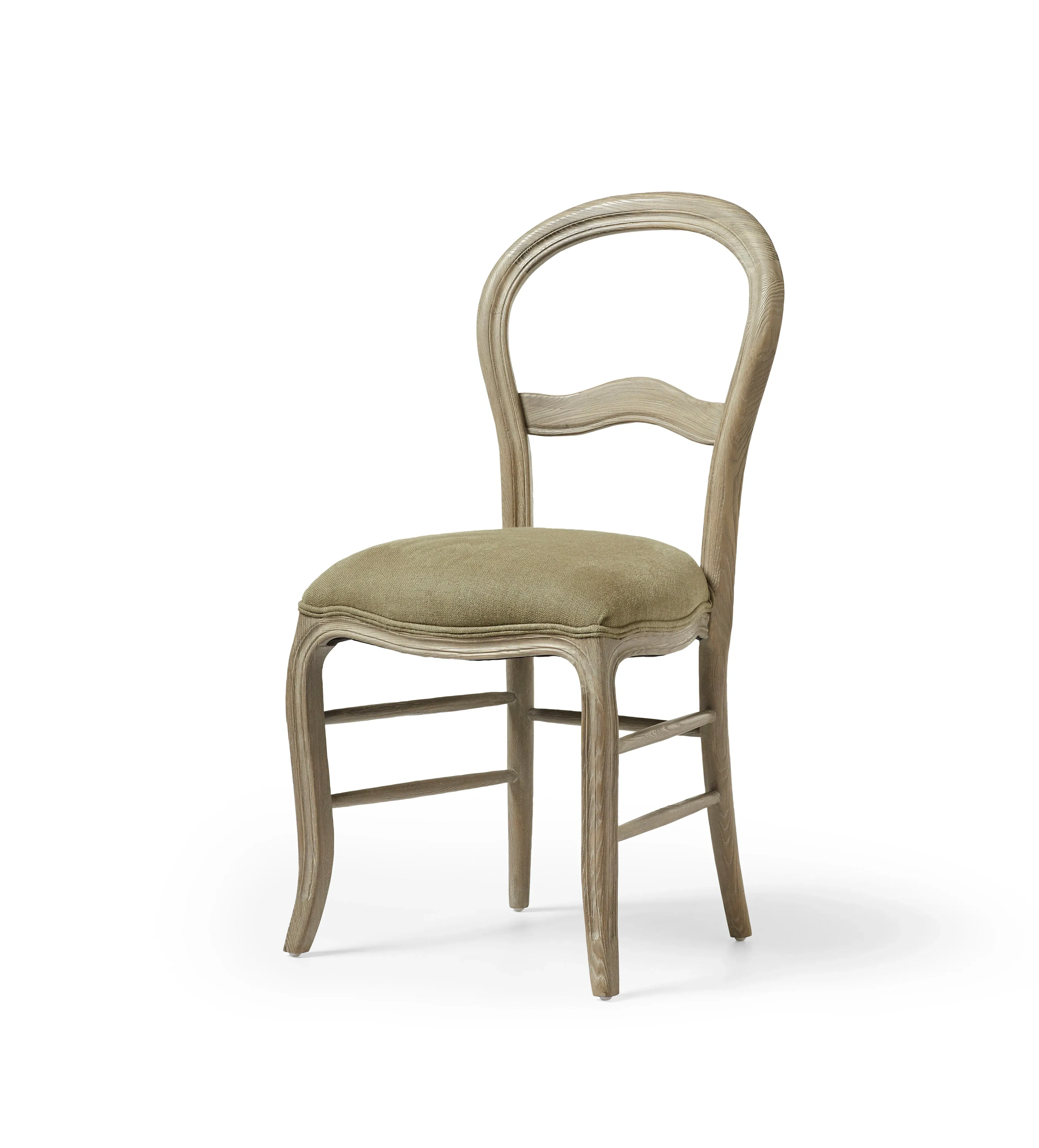 Brinley Dining Chair - Dark Lichen, Linen by OKA, alternate view