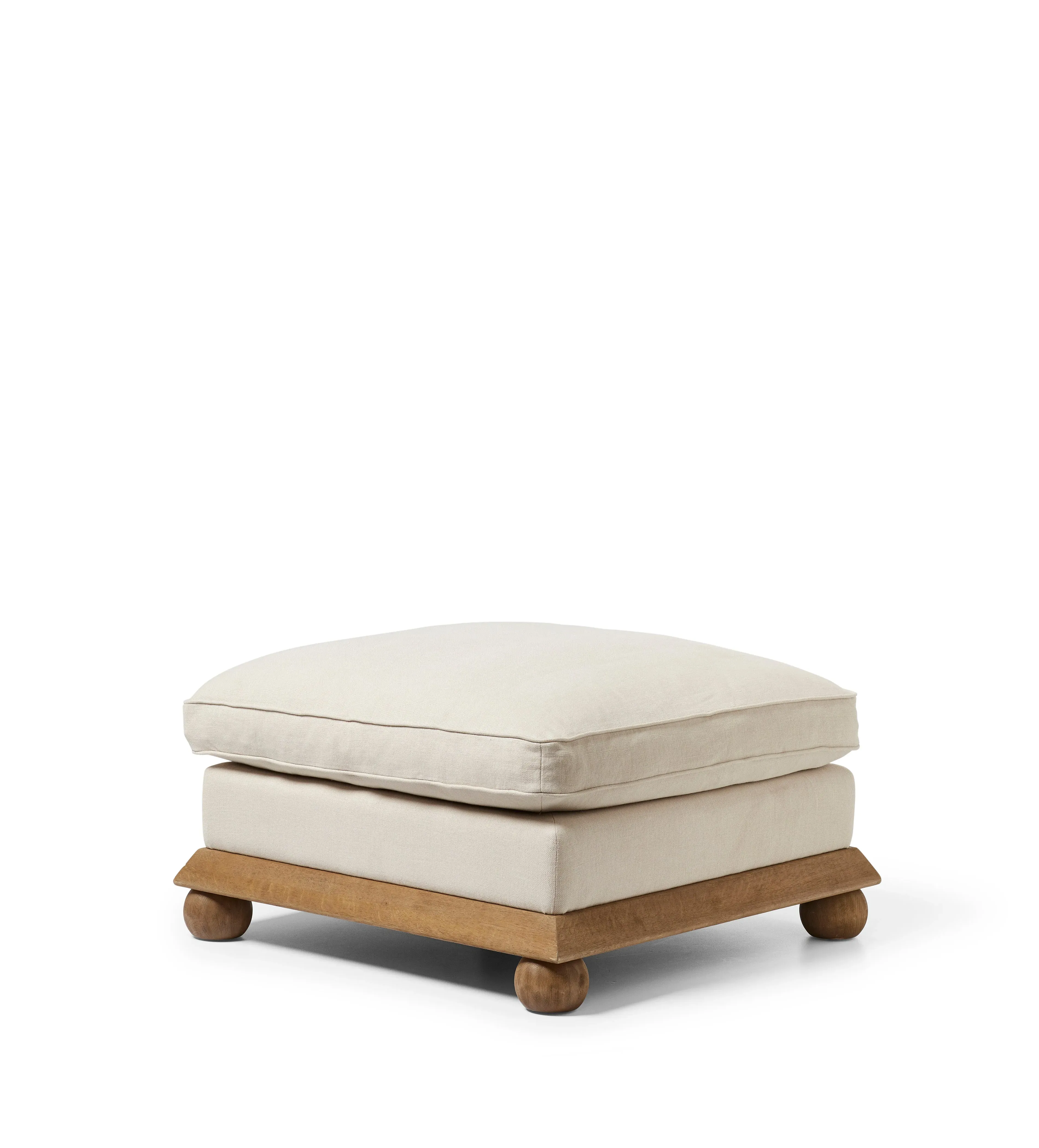 Burghley Ottoman with Storage - Natural Linen alternate view