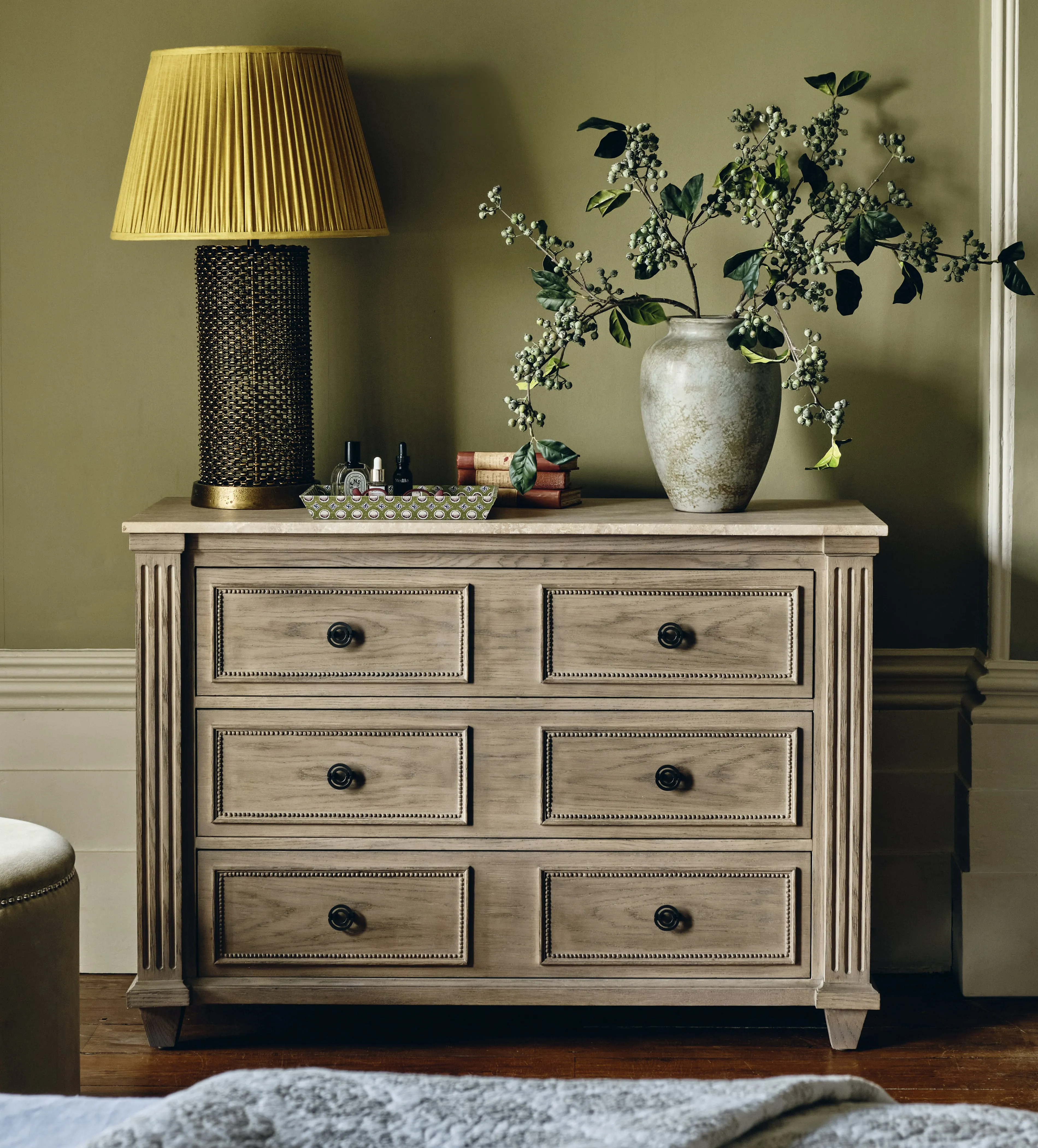 Castleton 6-Drawer Chest of Drawers - Bleached Oak product