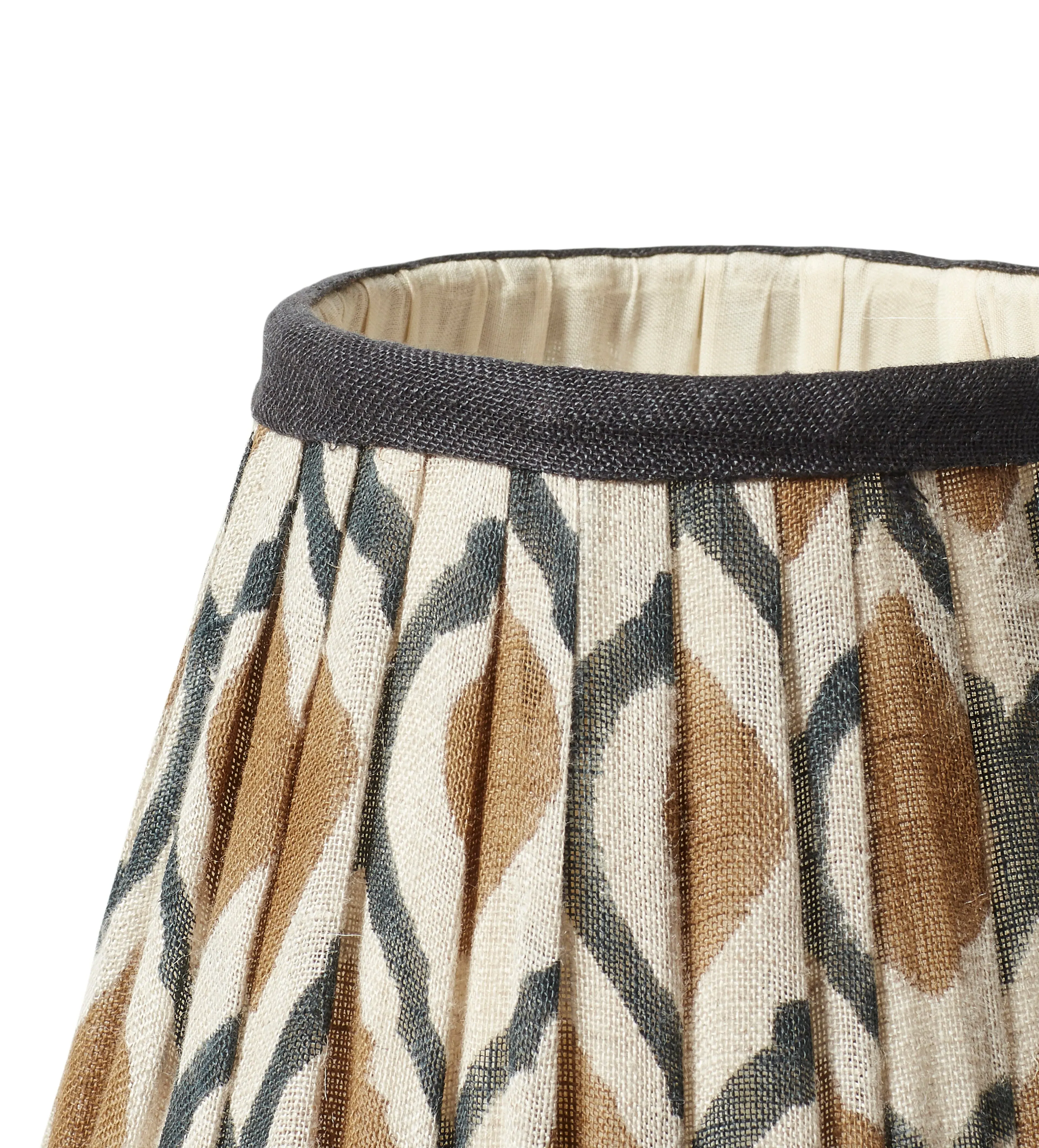 Chadhana 17cm Lampshade - Washed Orange, Linen Voile by OKA