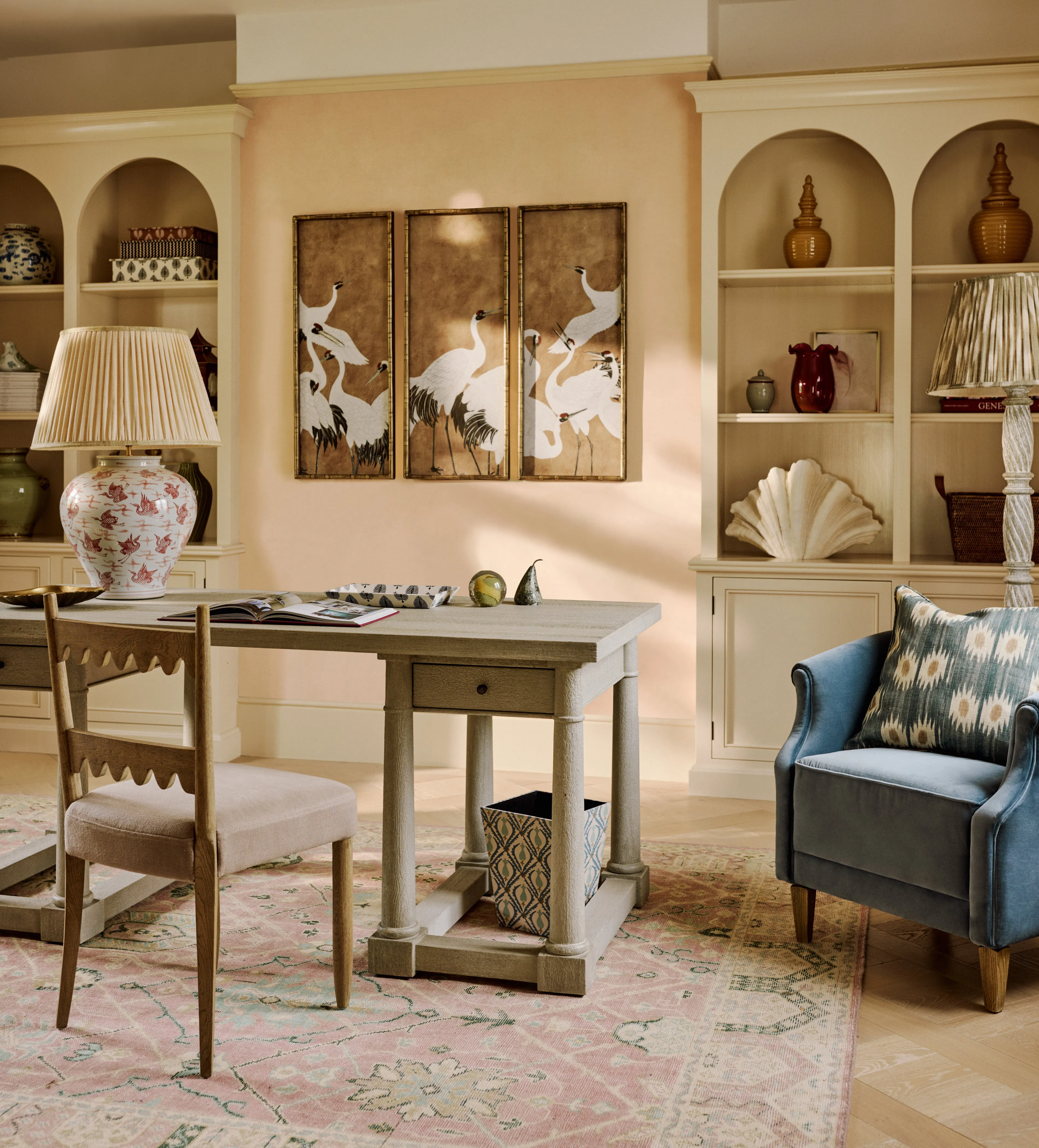 Chawton Desk with Storage - Warm Grey, Recycled Pinewood product