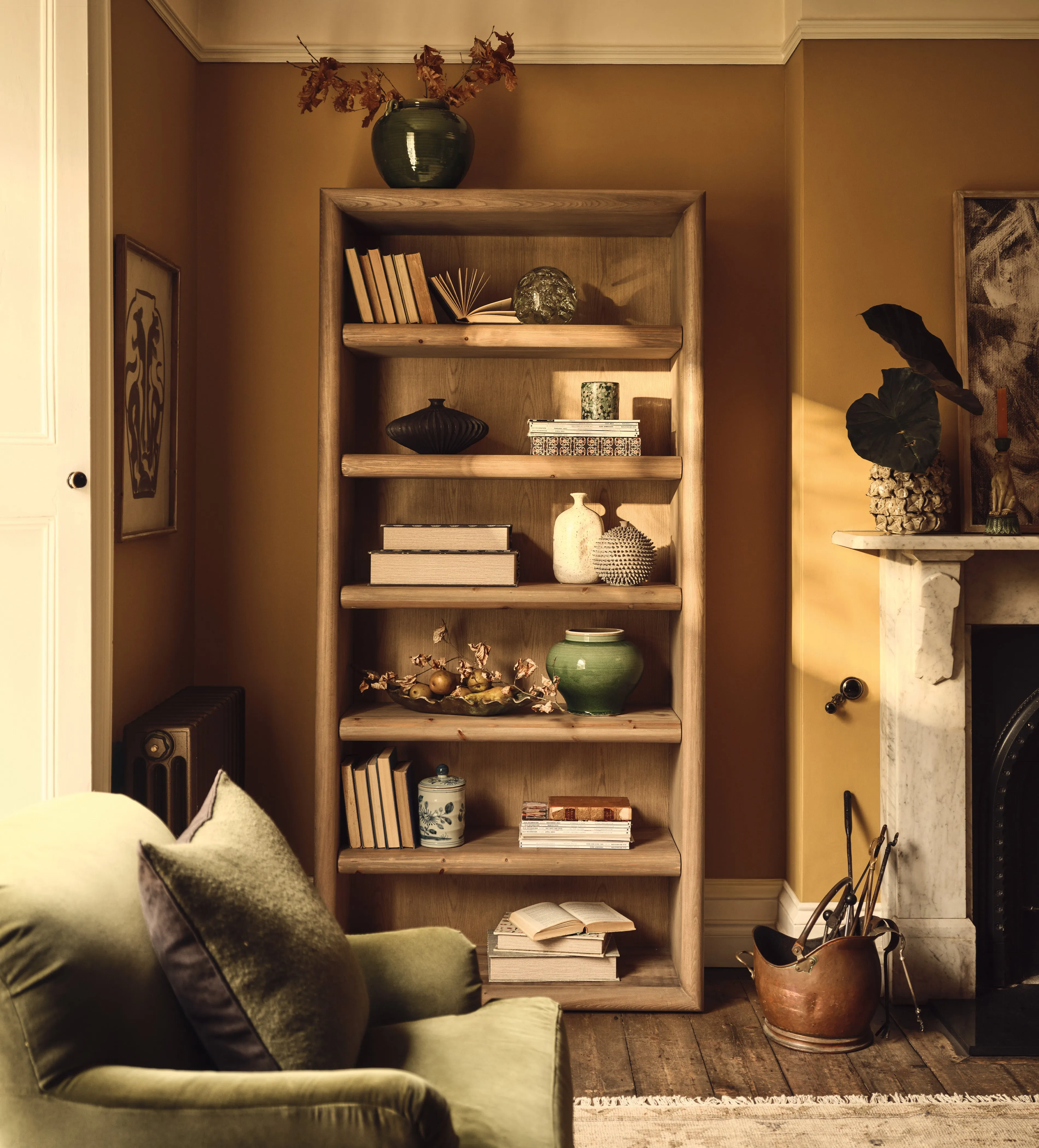 Chunky Bookcase with Bullnose Edge - Recycled Elm product