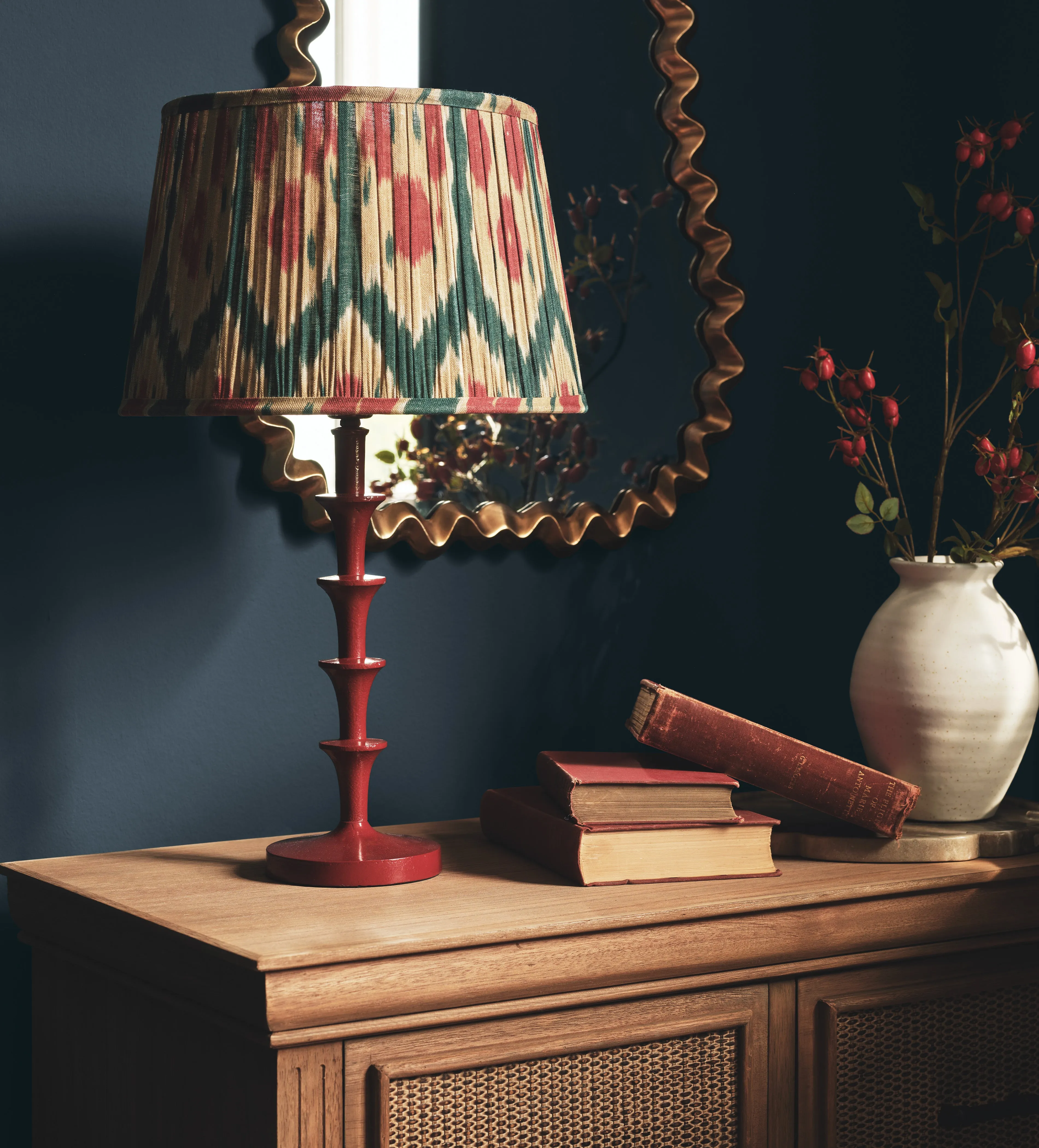Clara Table Lamp Base - Dark Red product