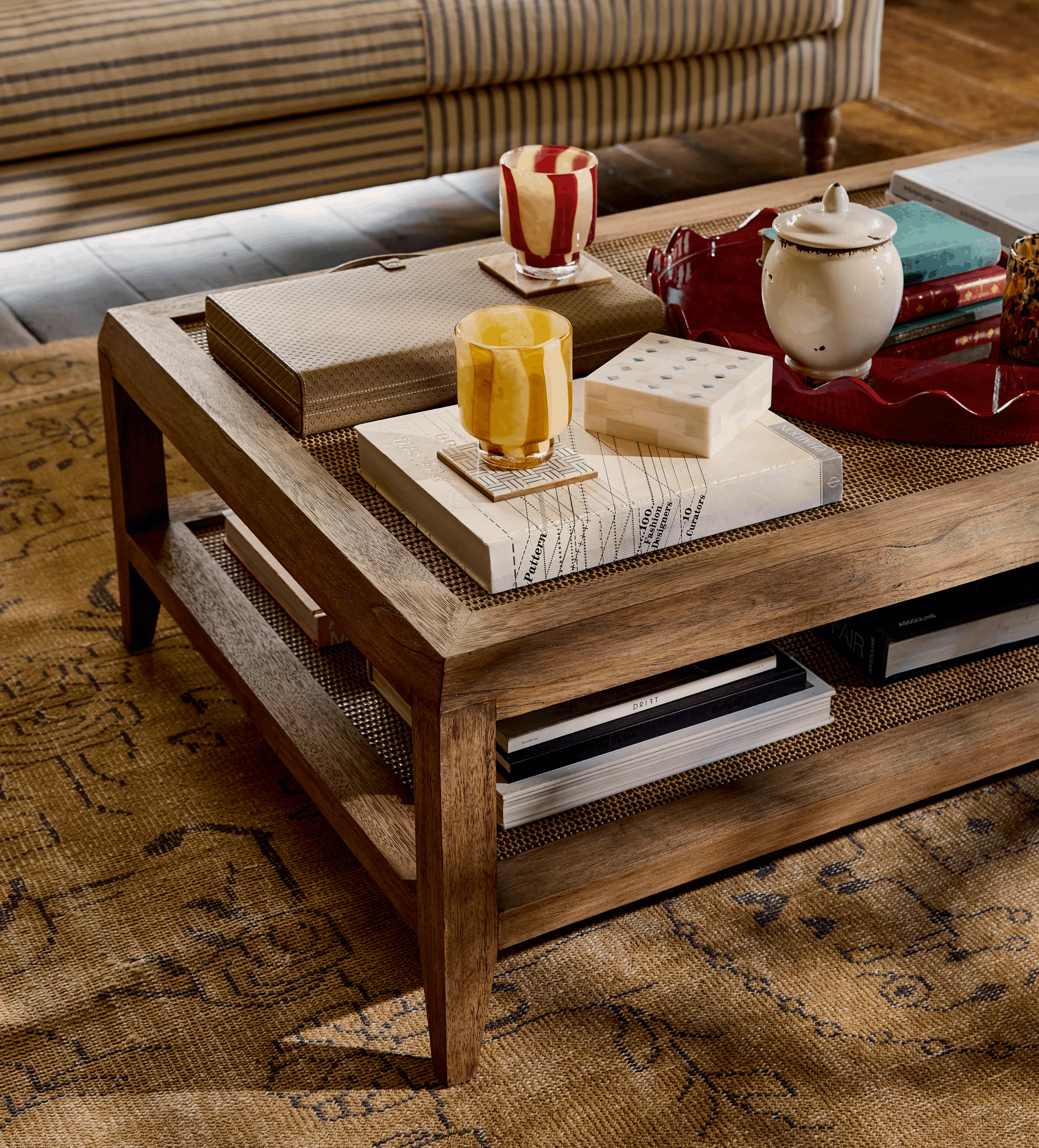 Coffee Table with Shelf - Natural, Bayur Wood product