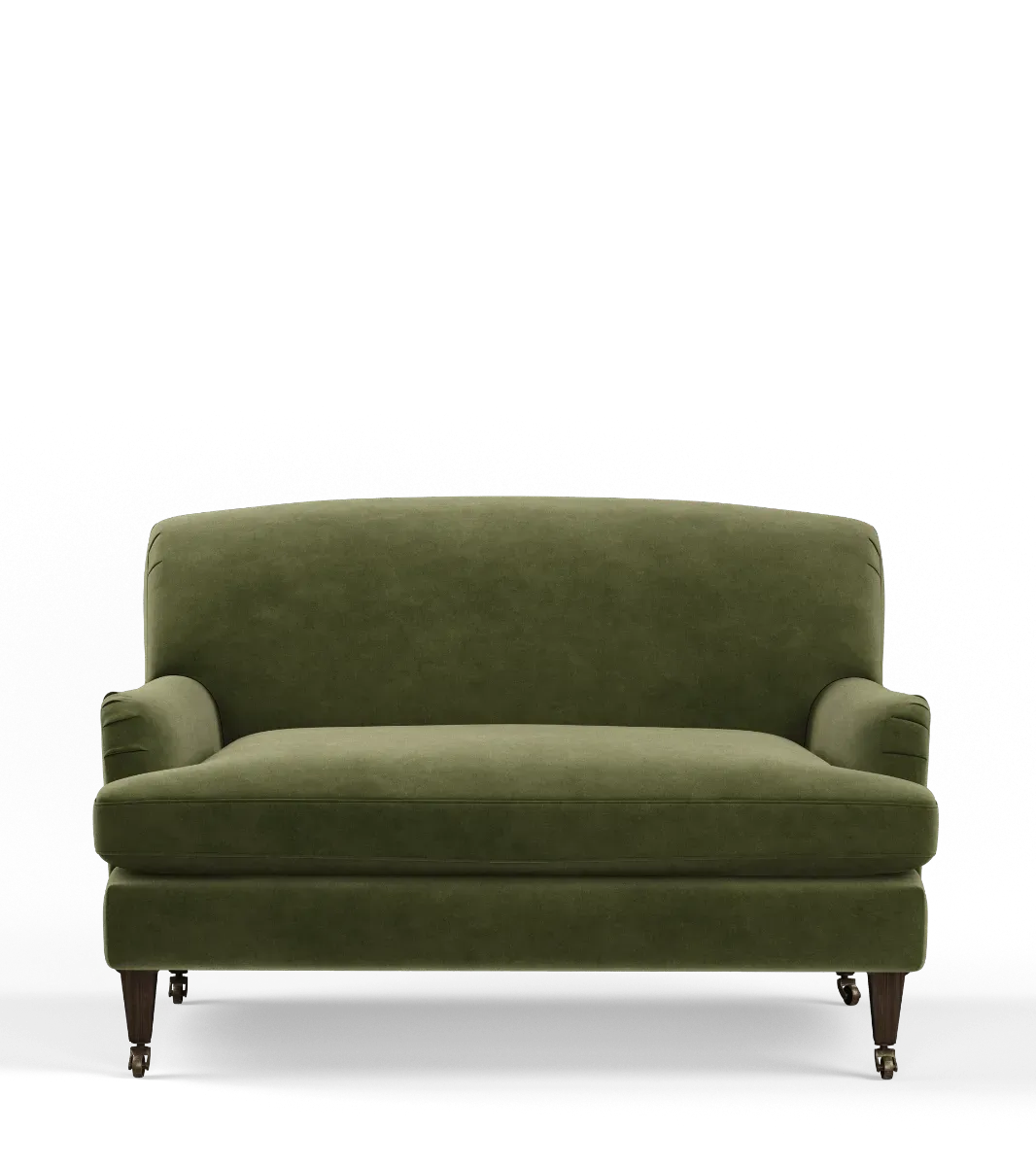 oka-coleridge-2-seater-sofa-with-fixed-cover-spruce-sofas-velvet-plain image