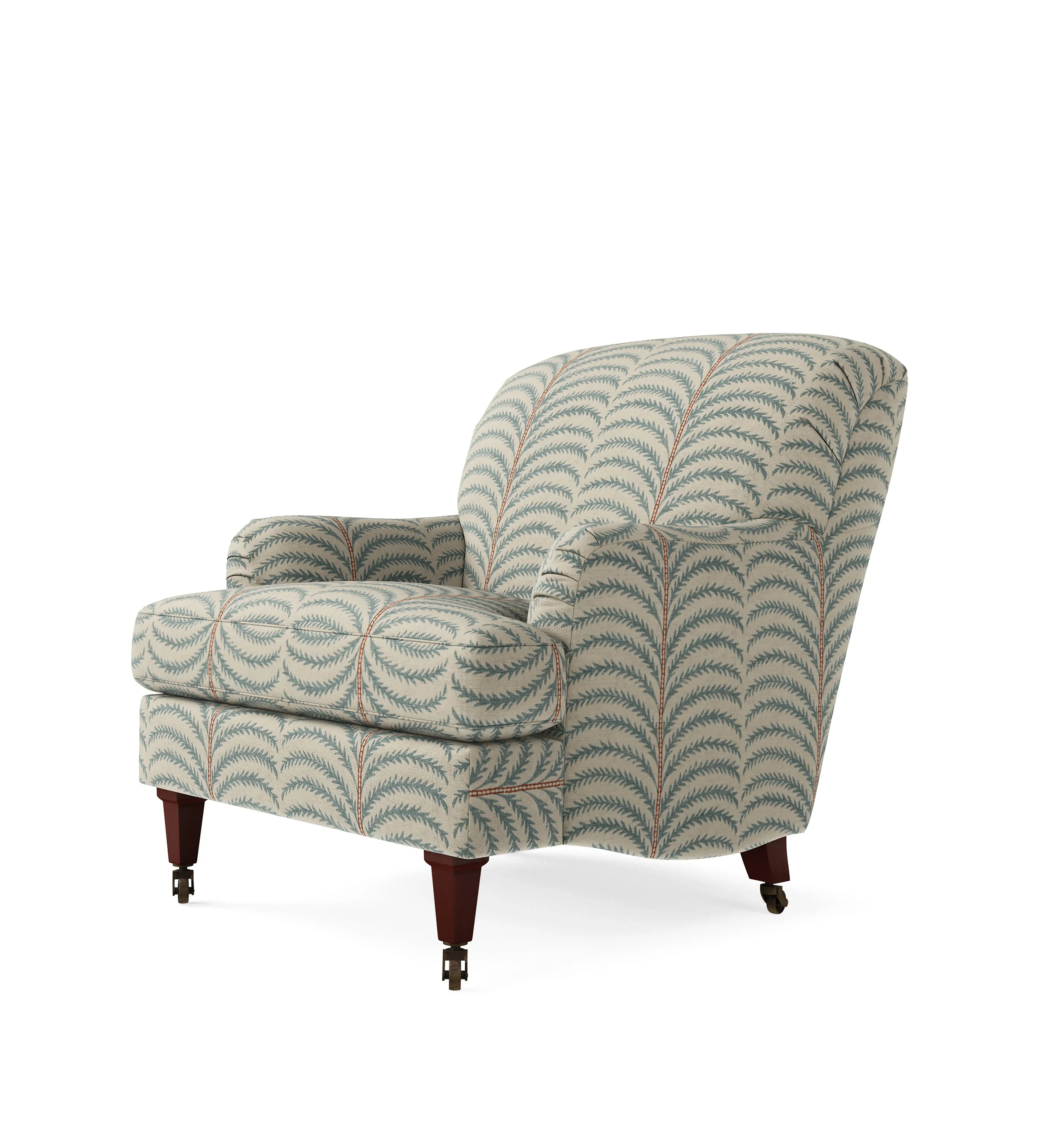 Coleridge Armchair with Castors - Seafoam, Linen alternate view