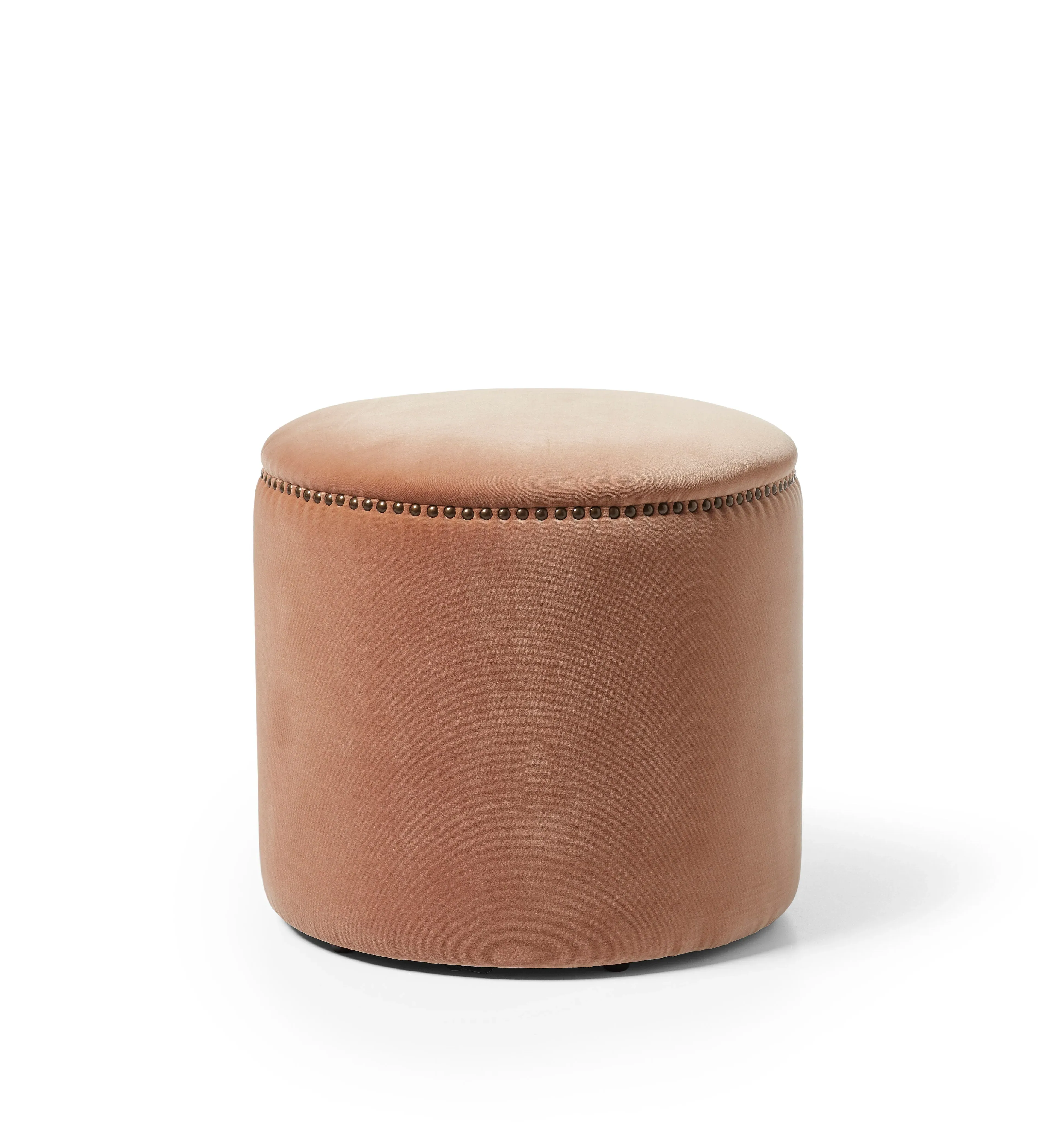 Costellini Velvet Ottoman - Apricot alternate view