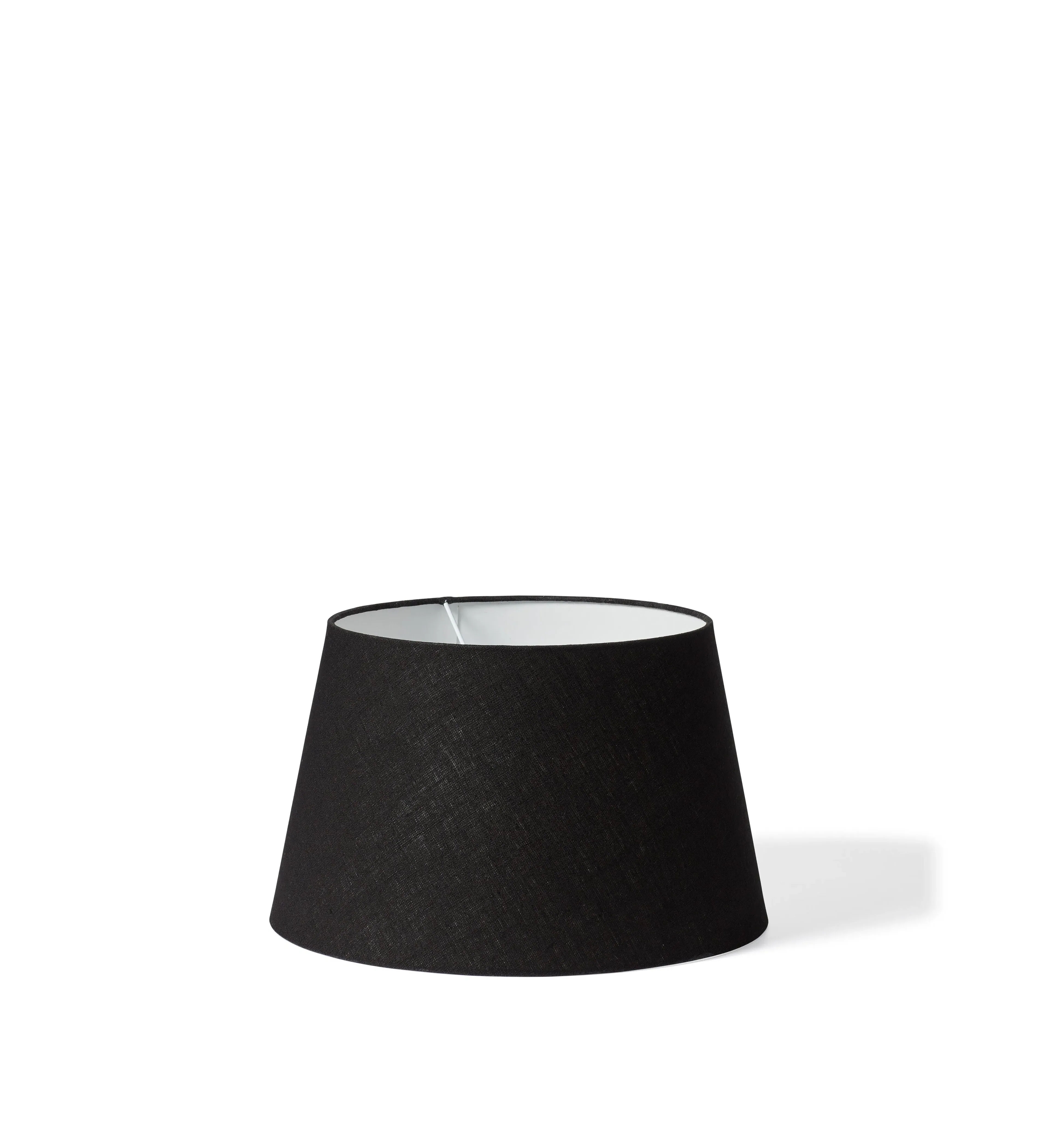Drum Lampshade - Black, Linen alternate view