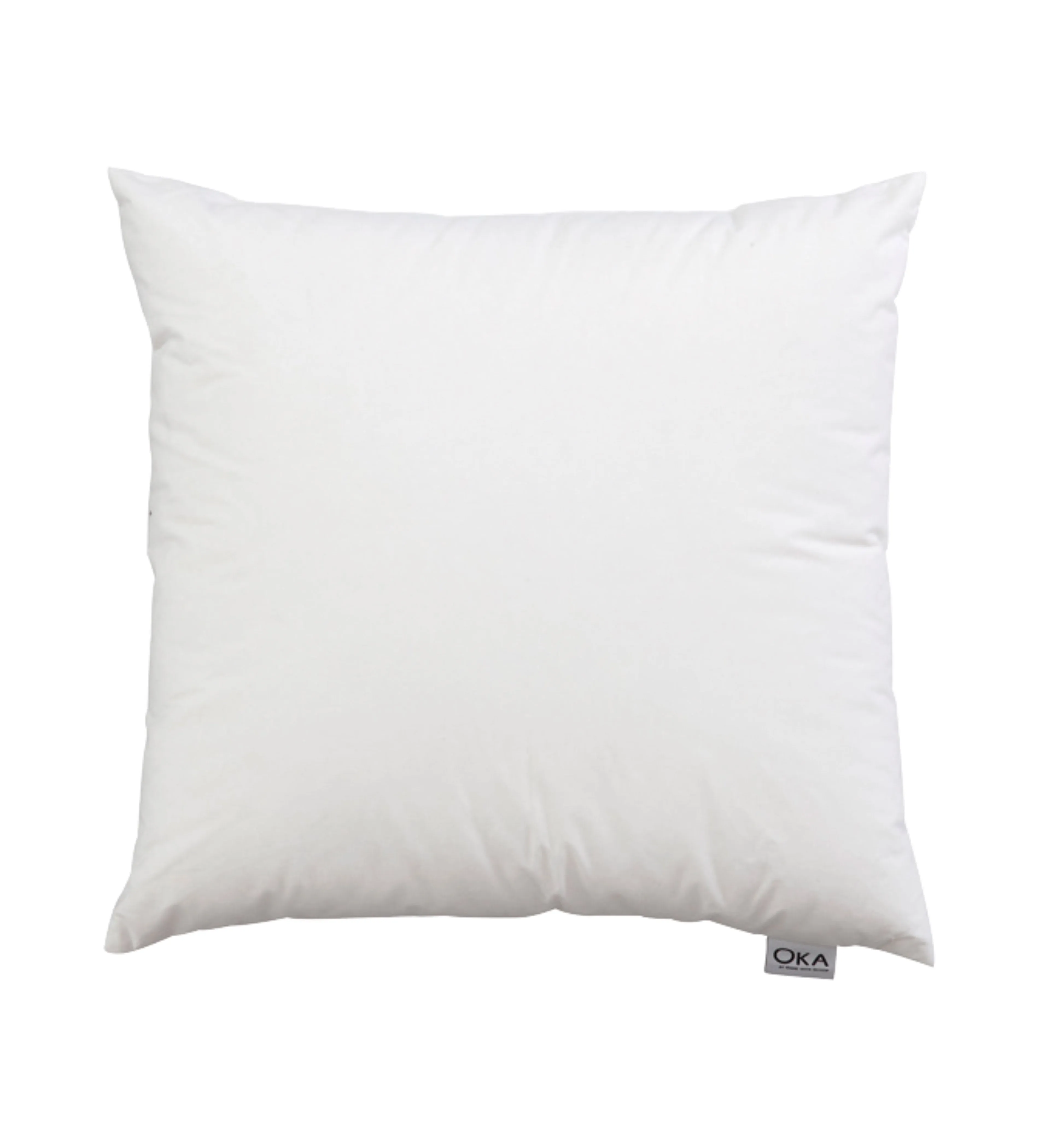 Duck Feather-Filled Square Cushion Pad 53x53cm - White product