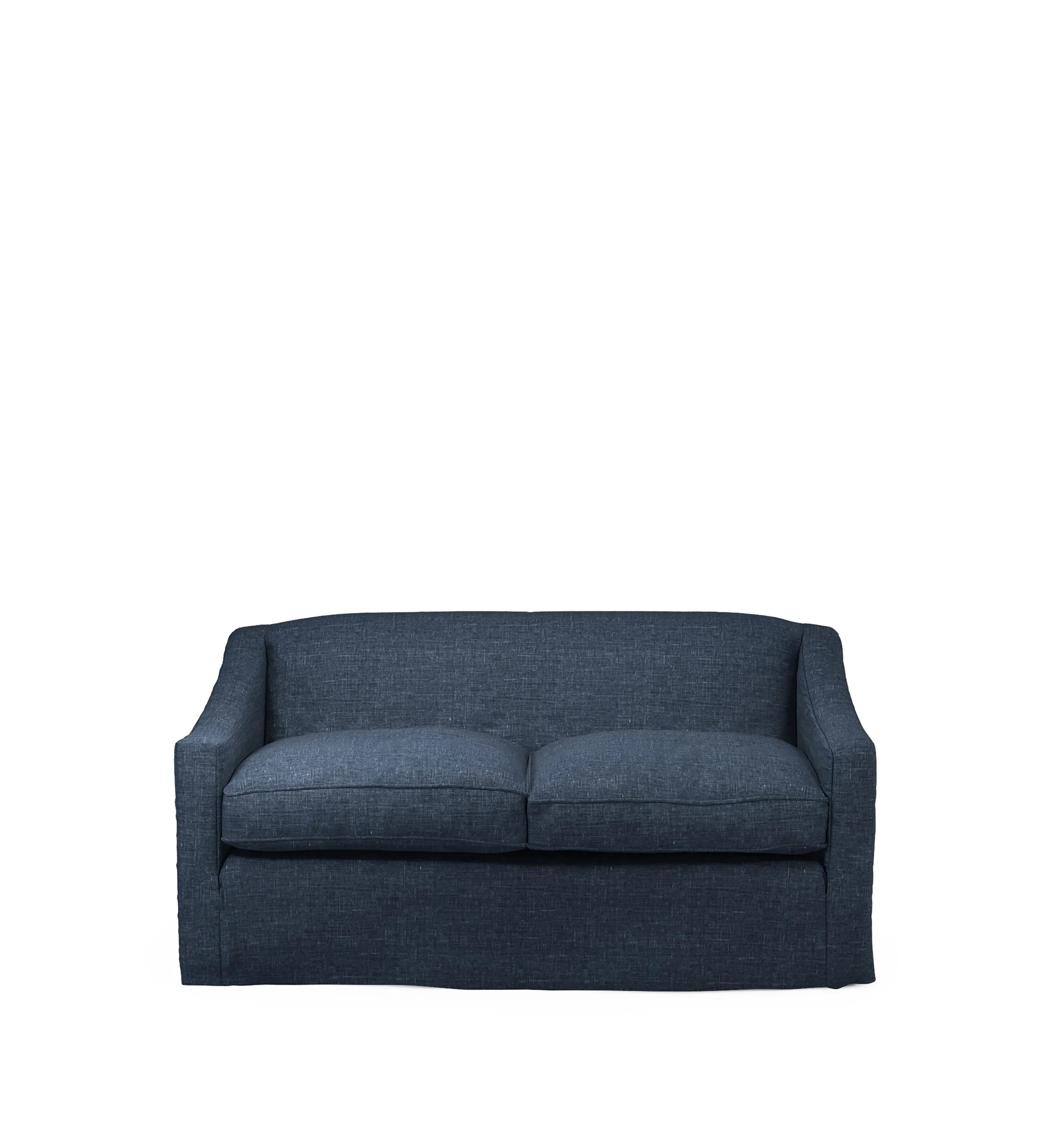 Egerton 2-Seater Sofa Loose Cover - Midnight Blue, Laundered Linen product