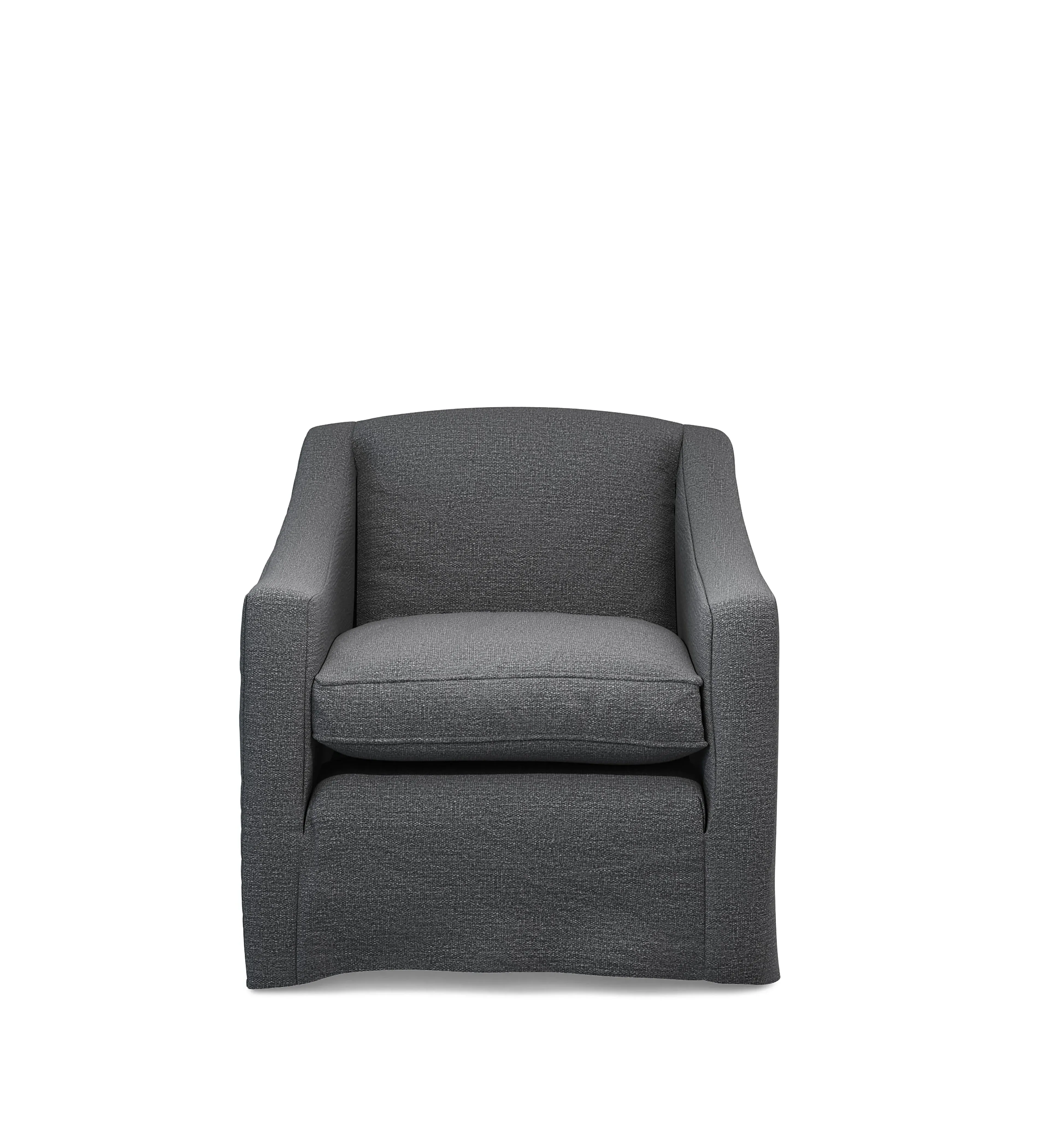 Egerton Armchair Loose Cover - Anthracite, Clever Linen by OKA