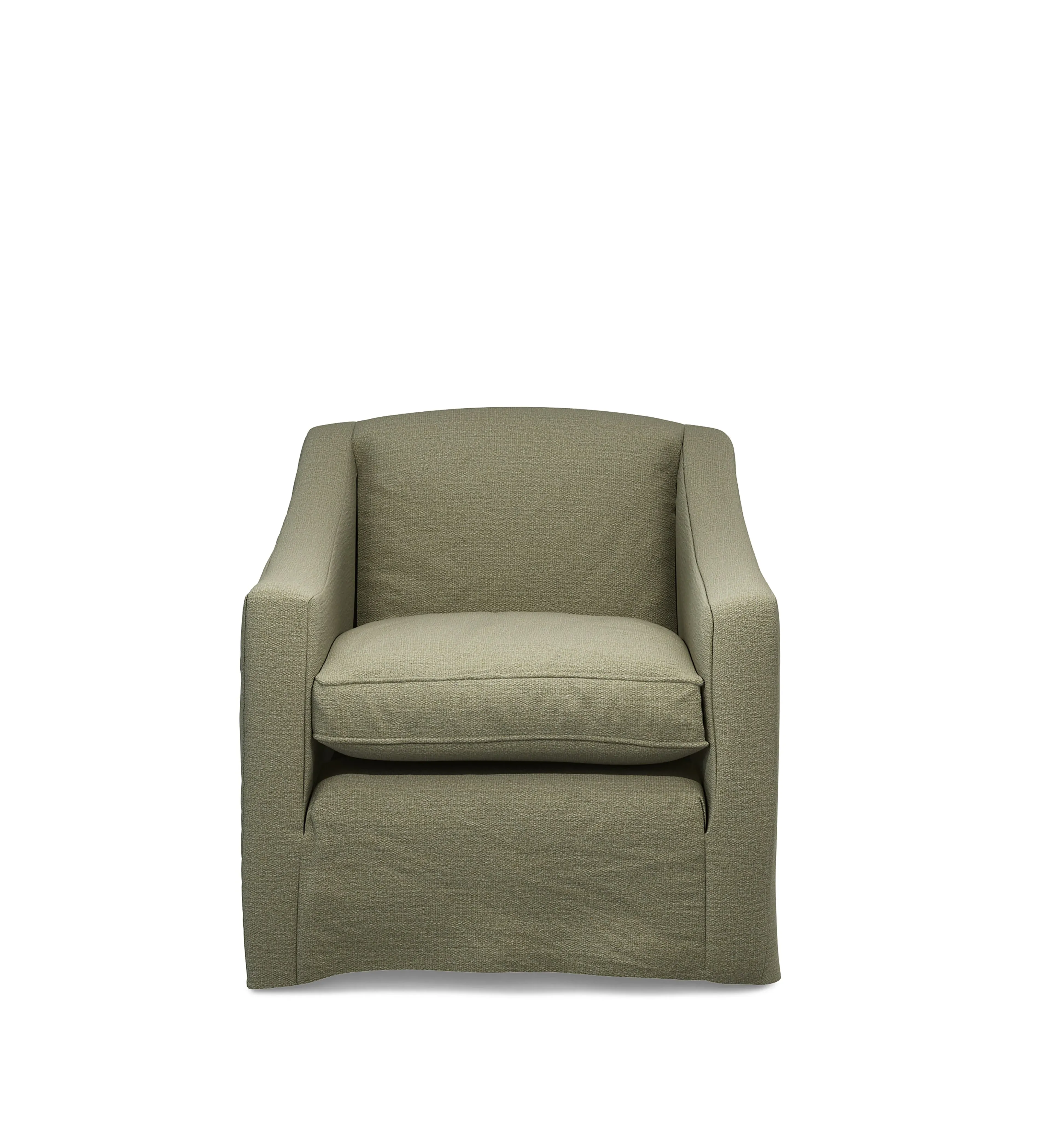 Egerton Armchair Loose Cover - Dune Green, Clever Linen by OKA