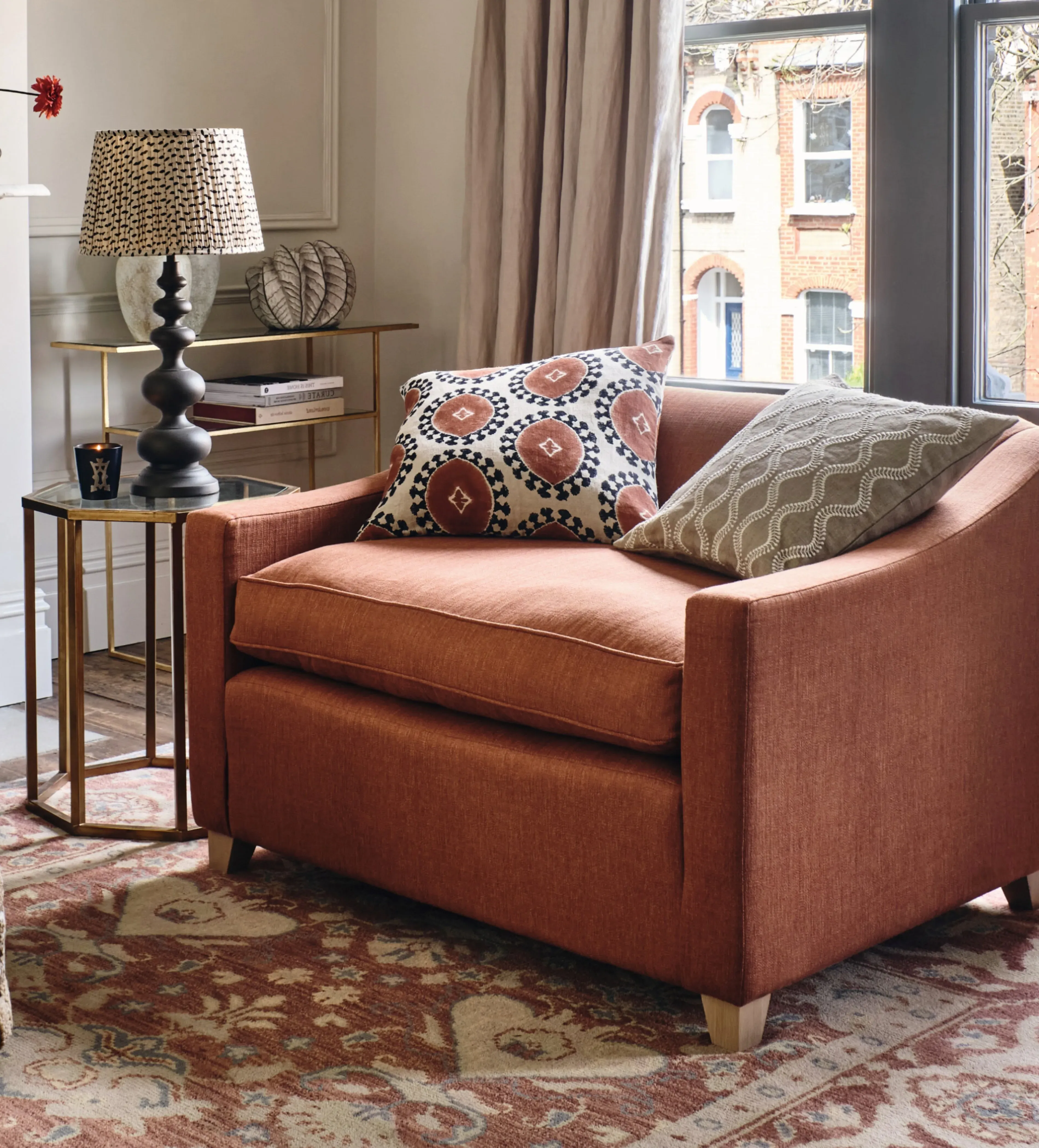 Egerton Fixed Cover Seating Range - Oak alternate view