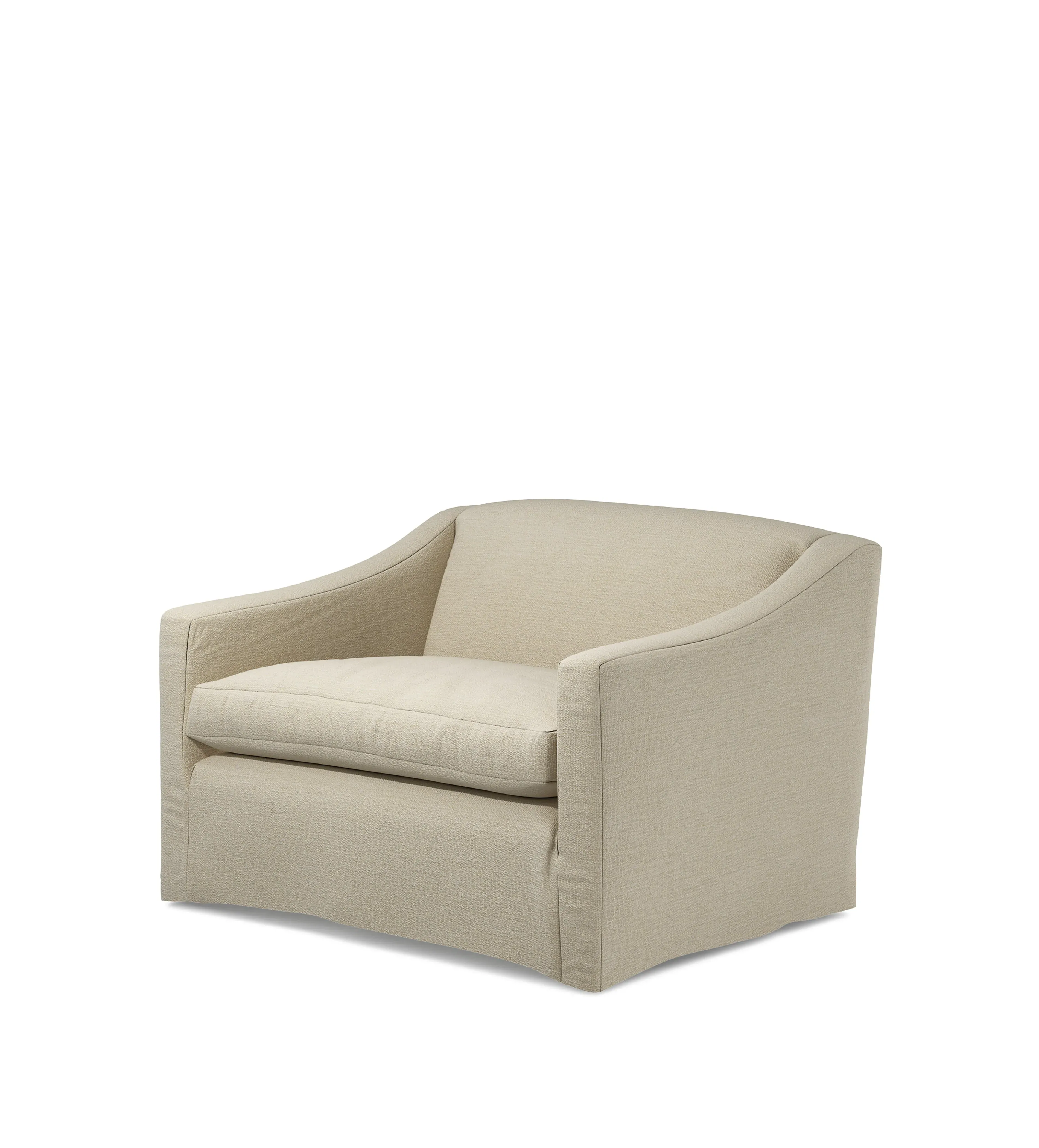 Egerton Loveseat Loose Cover - Dove, Clever Linen alternate view