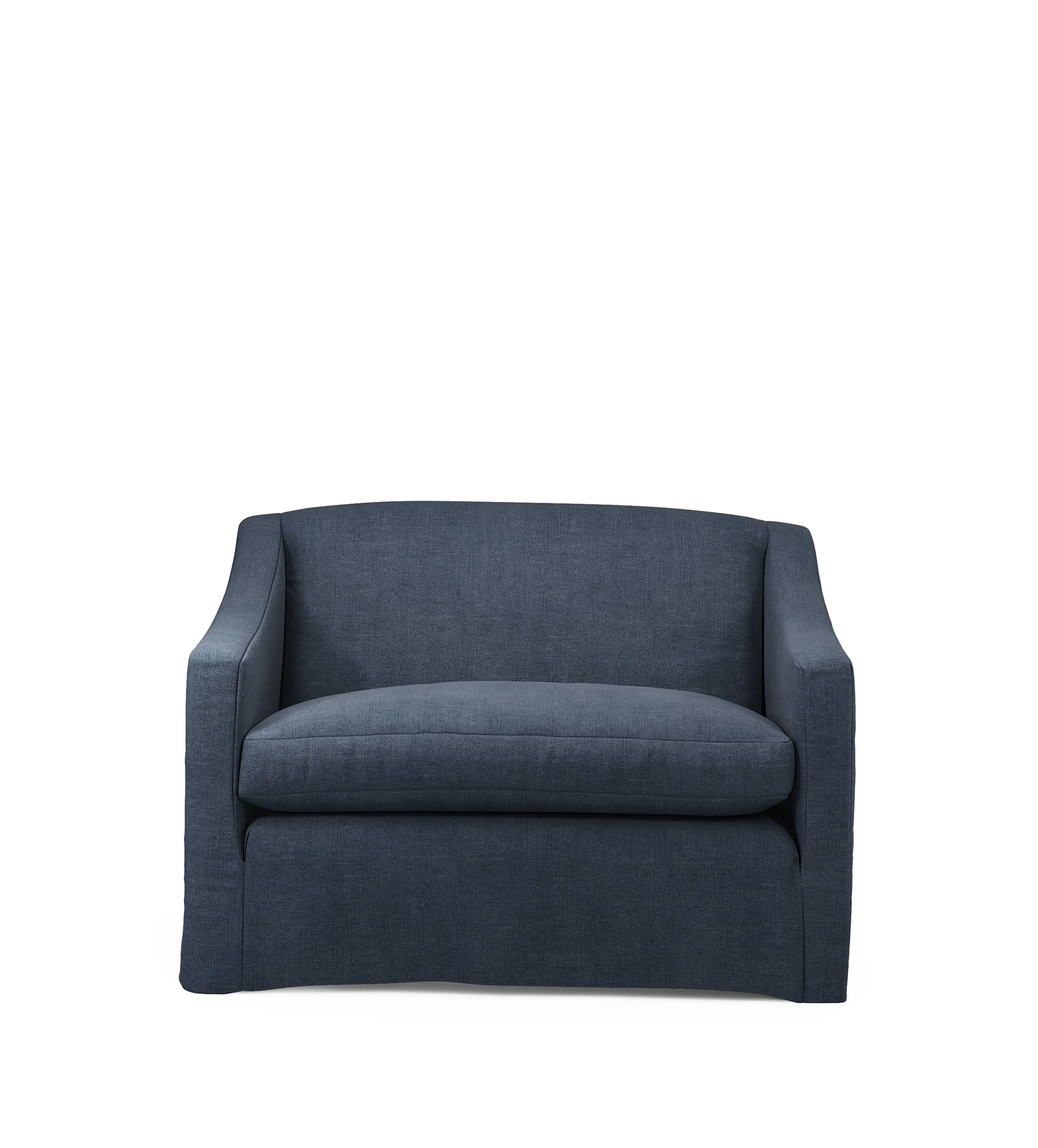 Egerton Loveseat Loose Cover - Petrol, Stonewash Linen product
