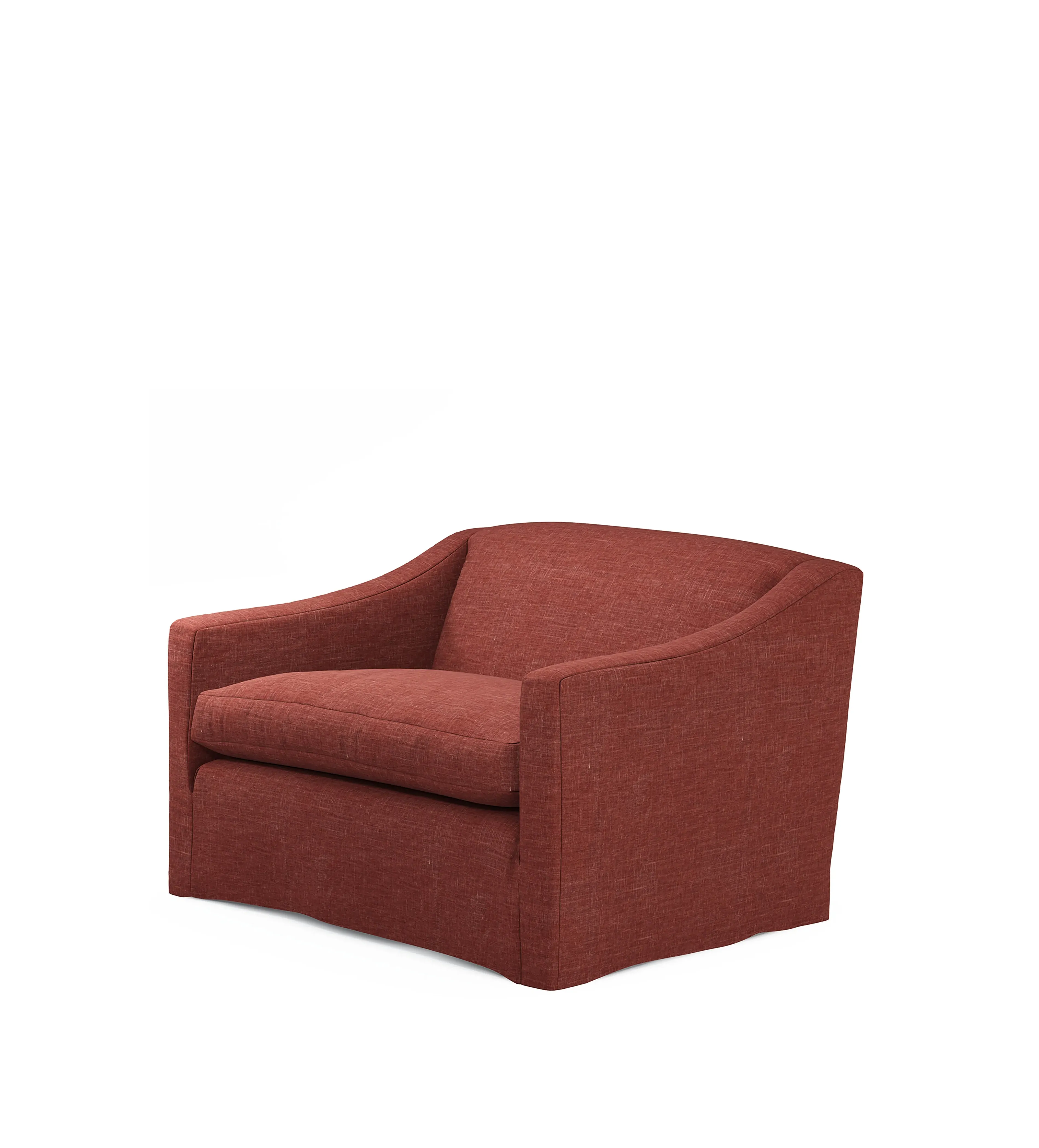Egerton Loveseat Loose Cover - Terra, Laundered Linen alternate view