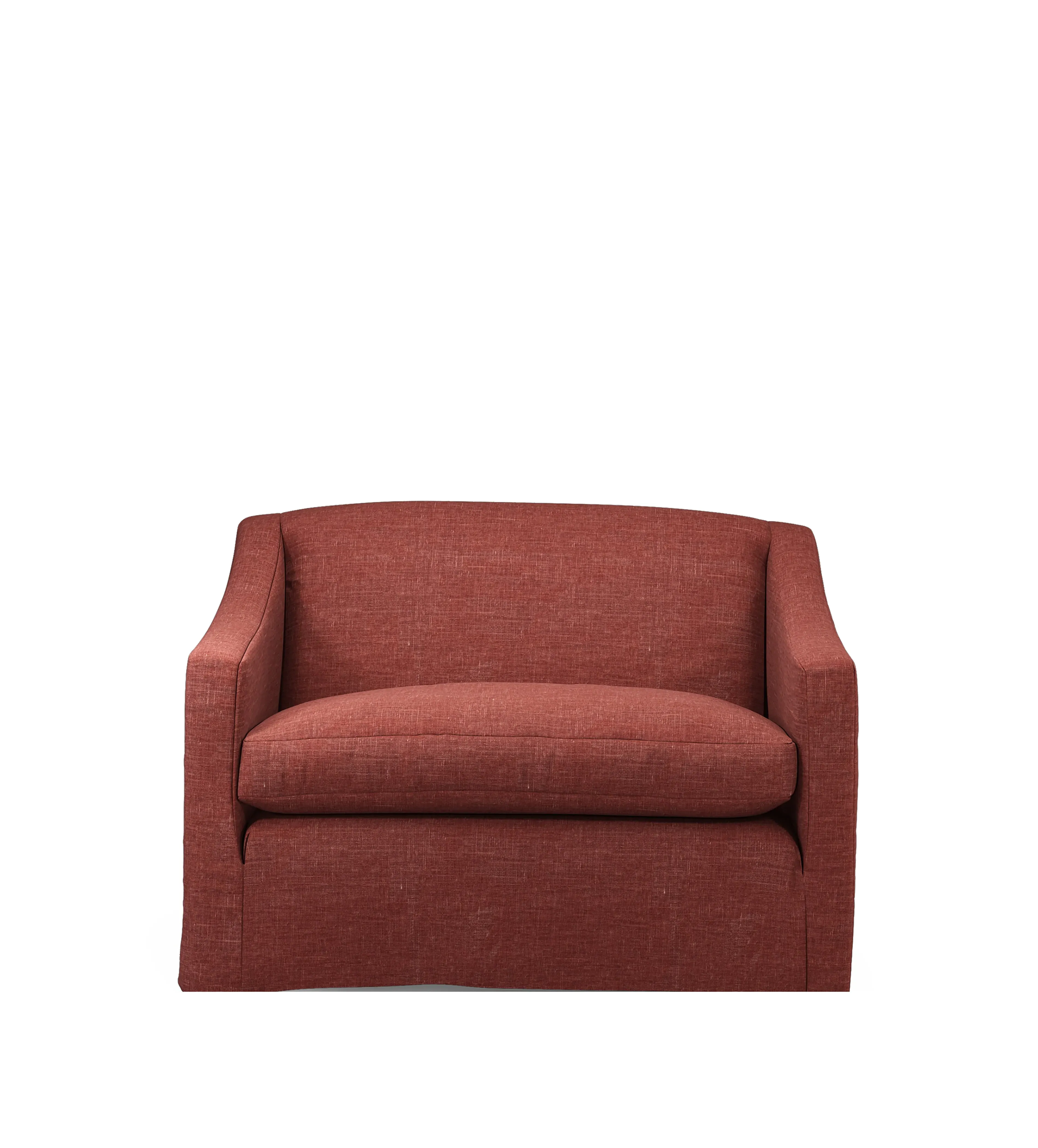 Egerton Loveseat Loose Cover - Terra, Laundered Linen product