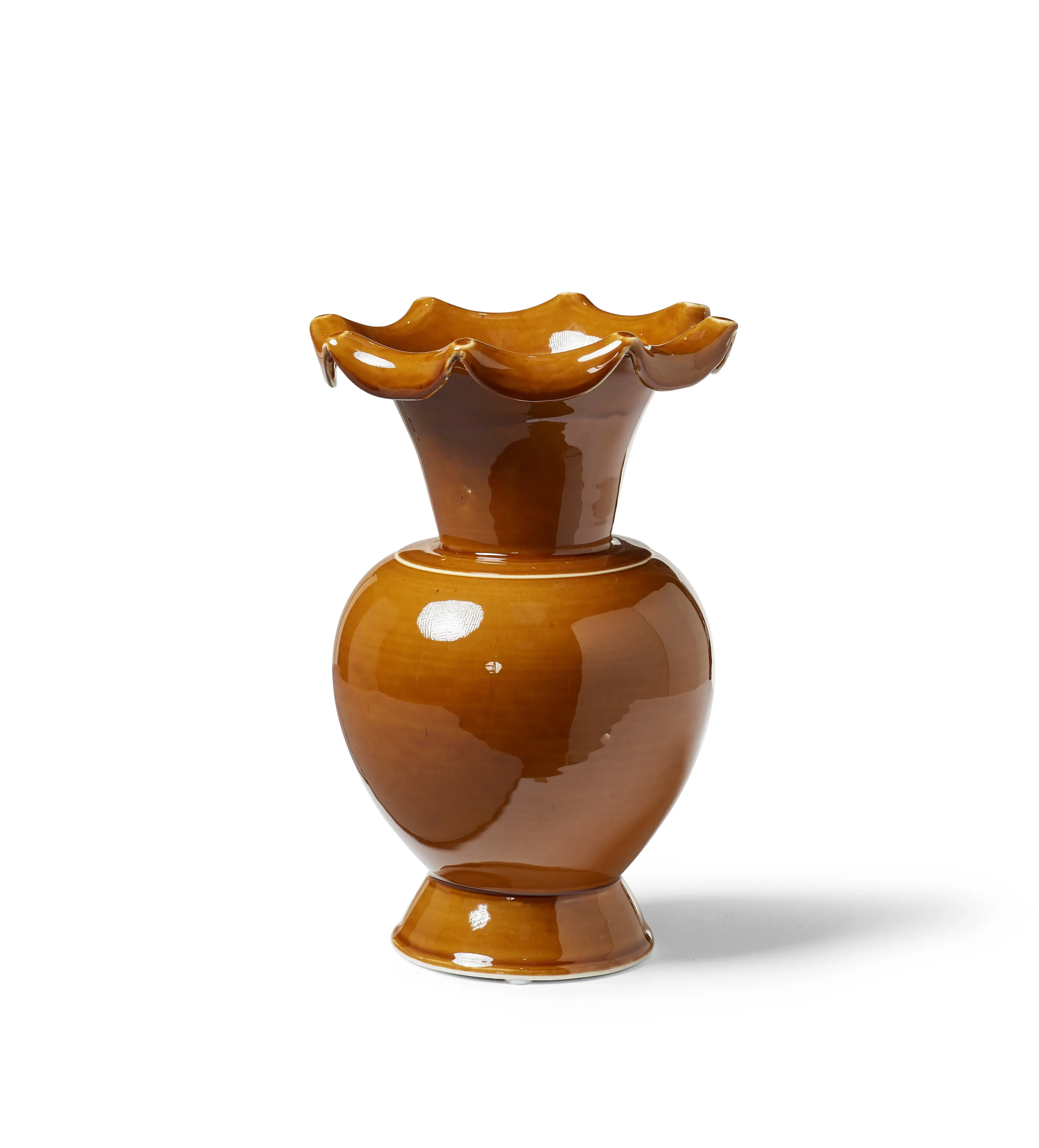 Eleni Ceramic Vase - Mustard alternate view