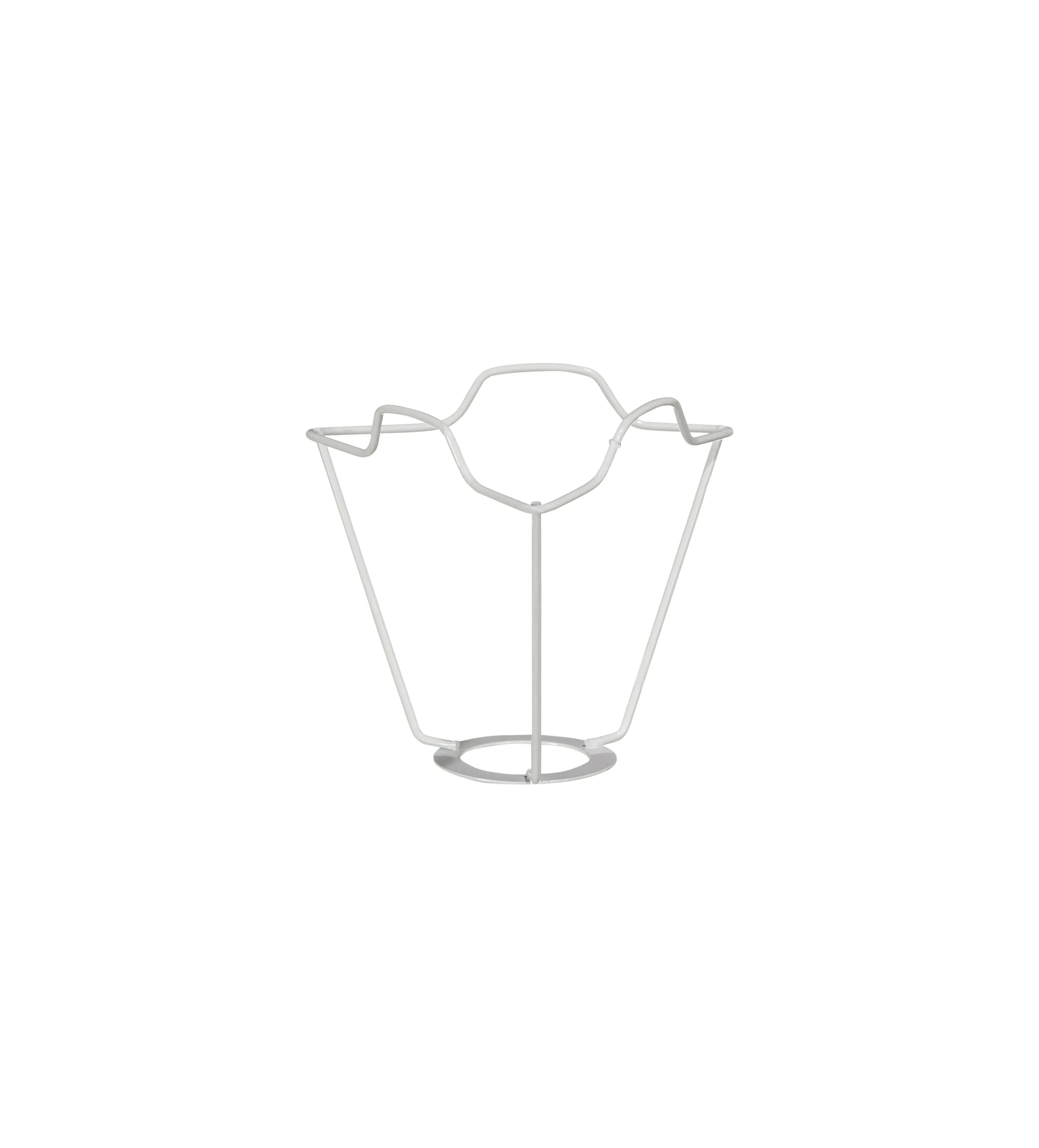 European Metal Lamp Shade Carrier 8cm - White product