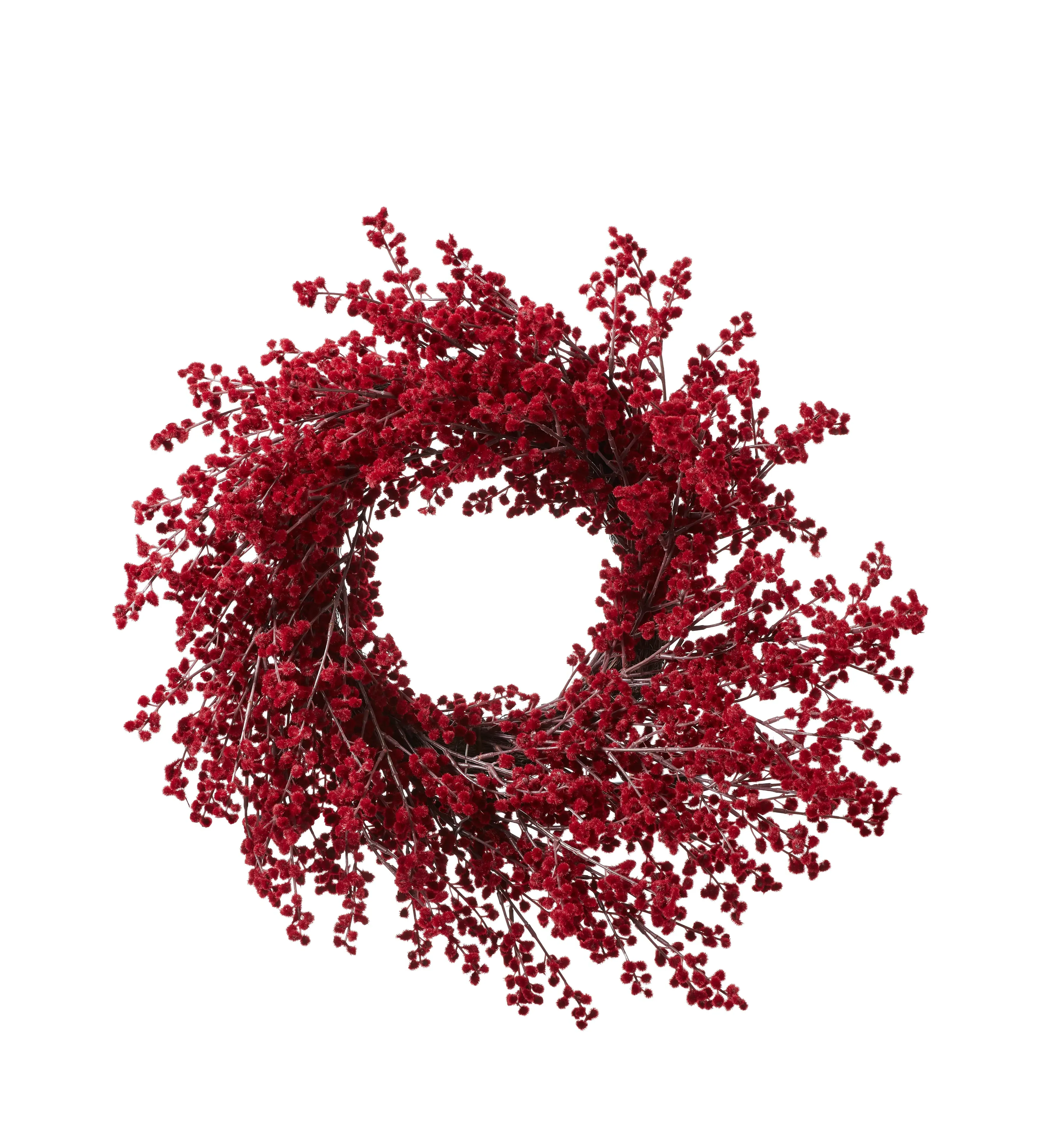 Faux Berry Wreath - Red Garnet by OKA