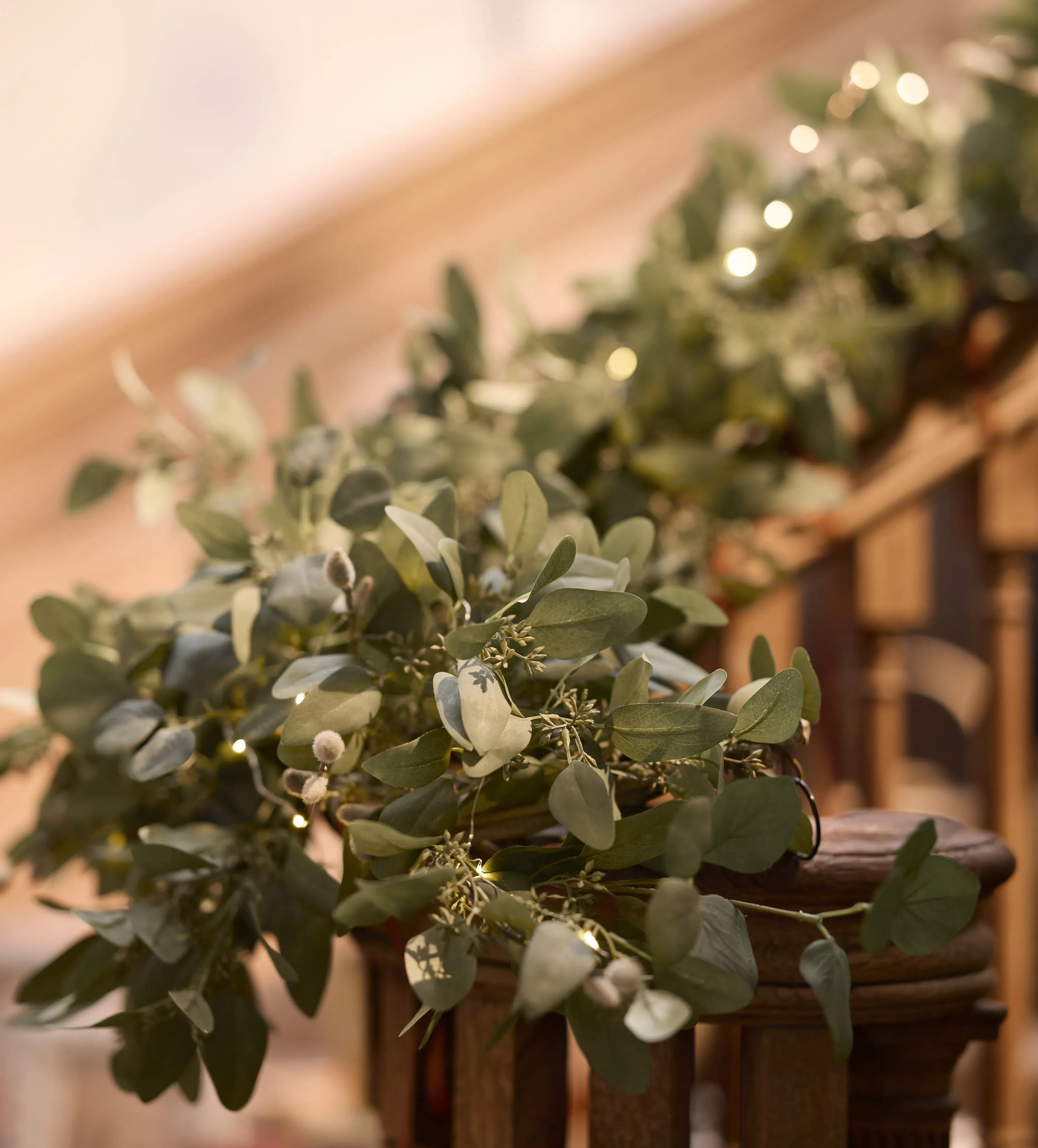 Faux Eucalyptus Garland - Pale Green by OKA