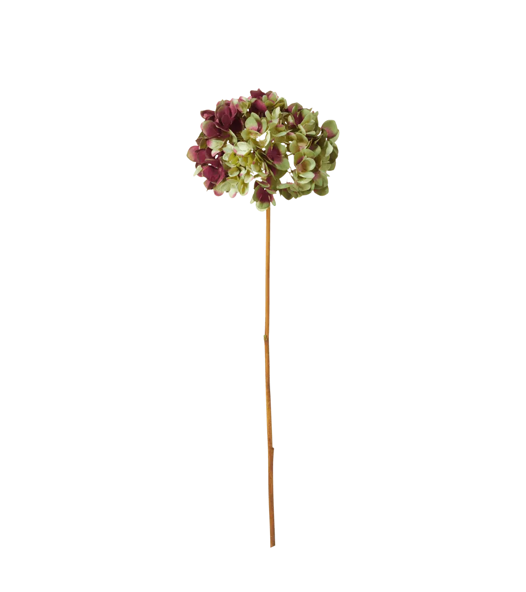 oka-faux-mophead-hydrangea-stem-multi-floral-stems-fabric-plastic image