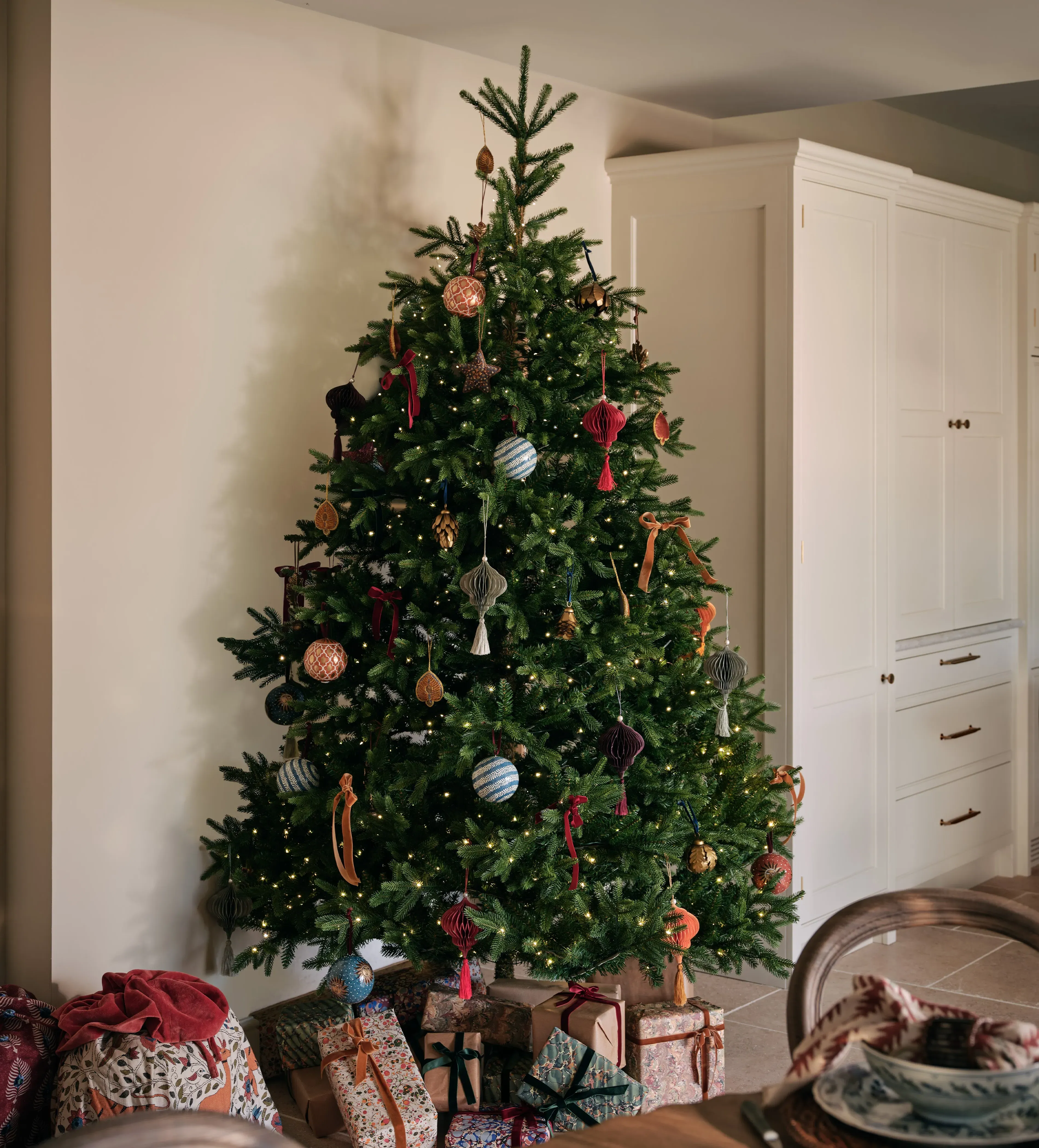 Faux Pre-Lit Christmas Tree 8ft - Green by OKA, image 2