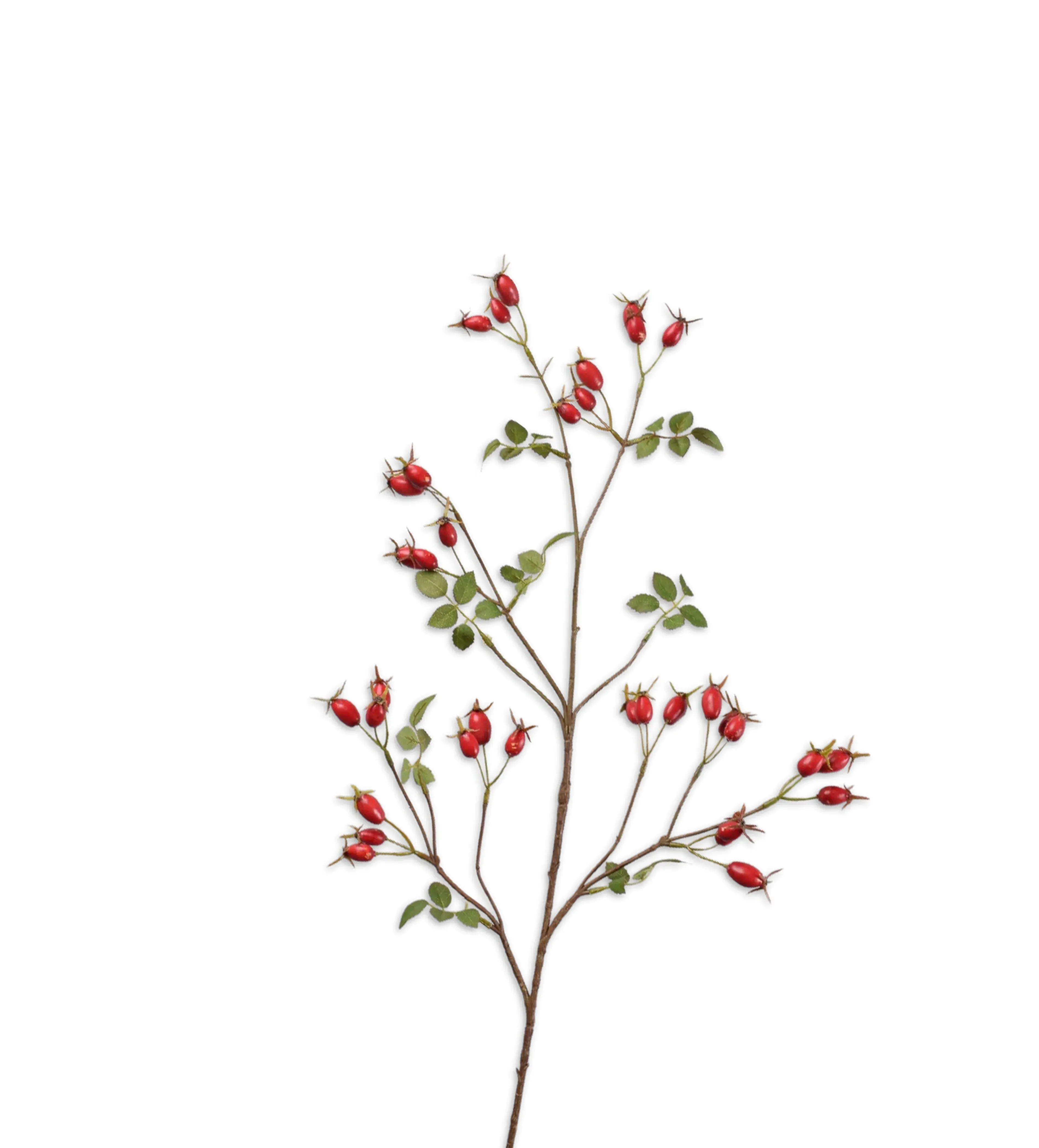 Faux Rose Hip Berry Stem - Red product