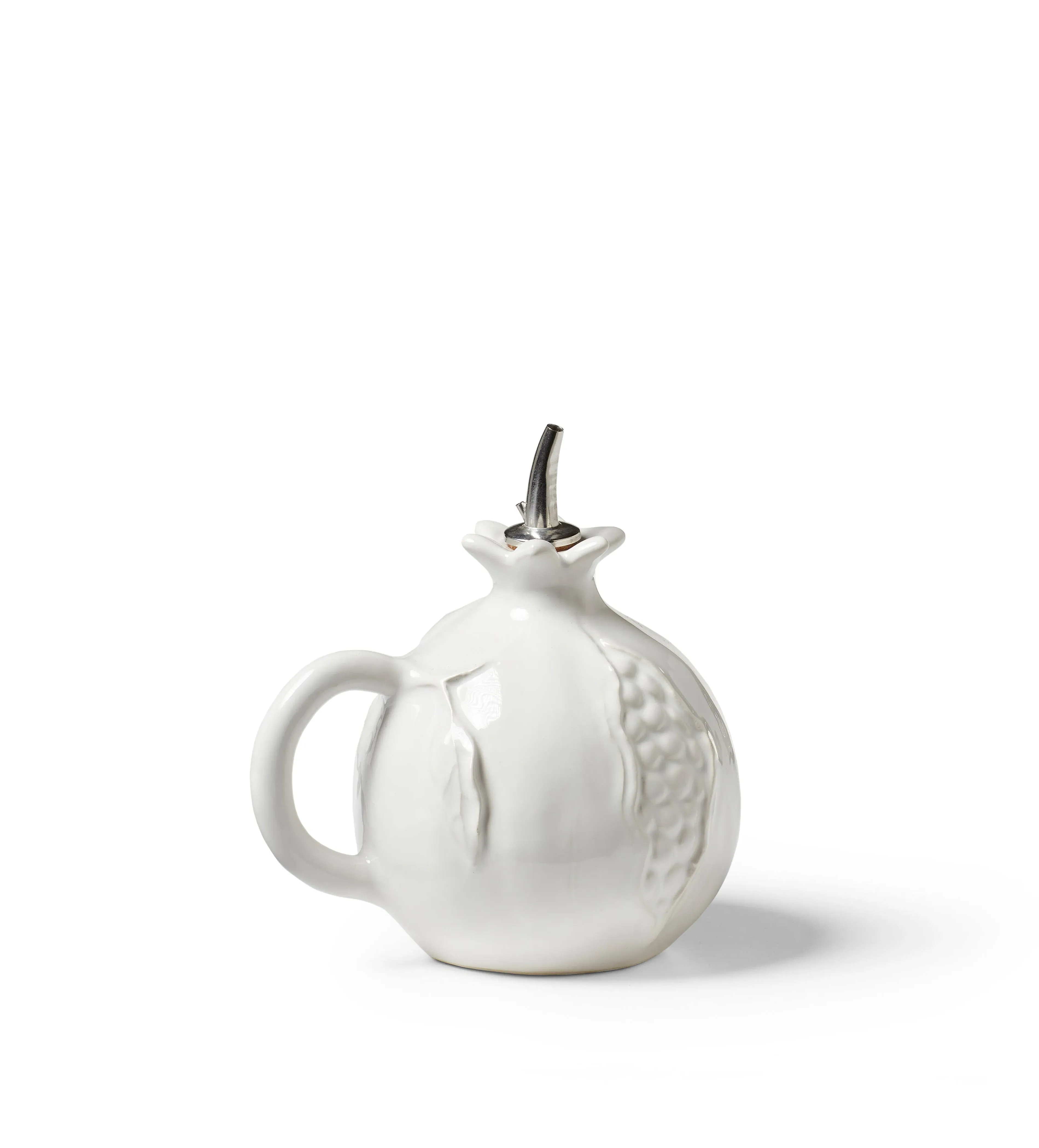 Fenoglio Olive Oil Cruet - White, Stoneware by OKA, alternate view