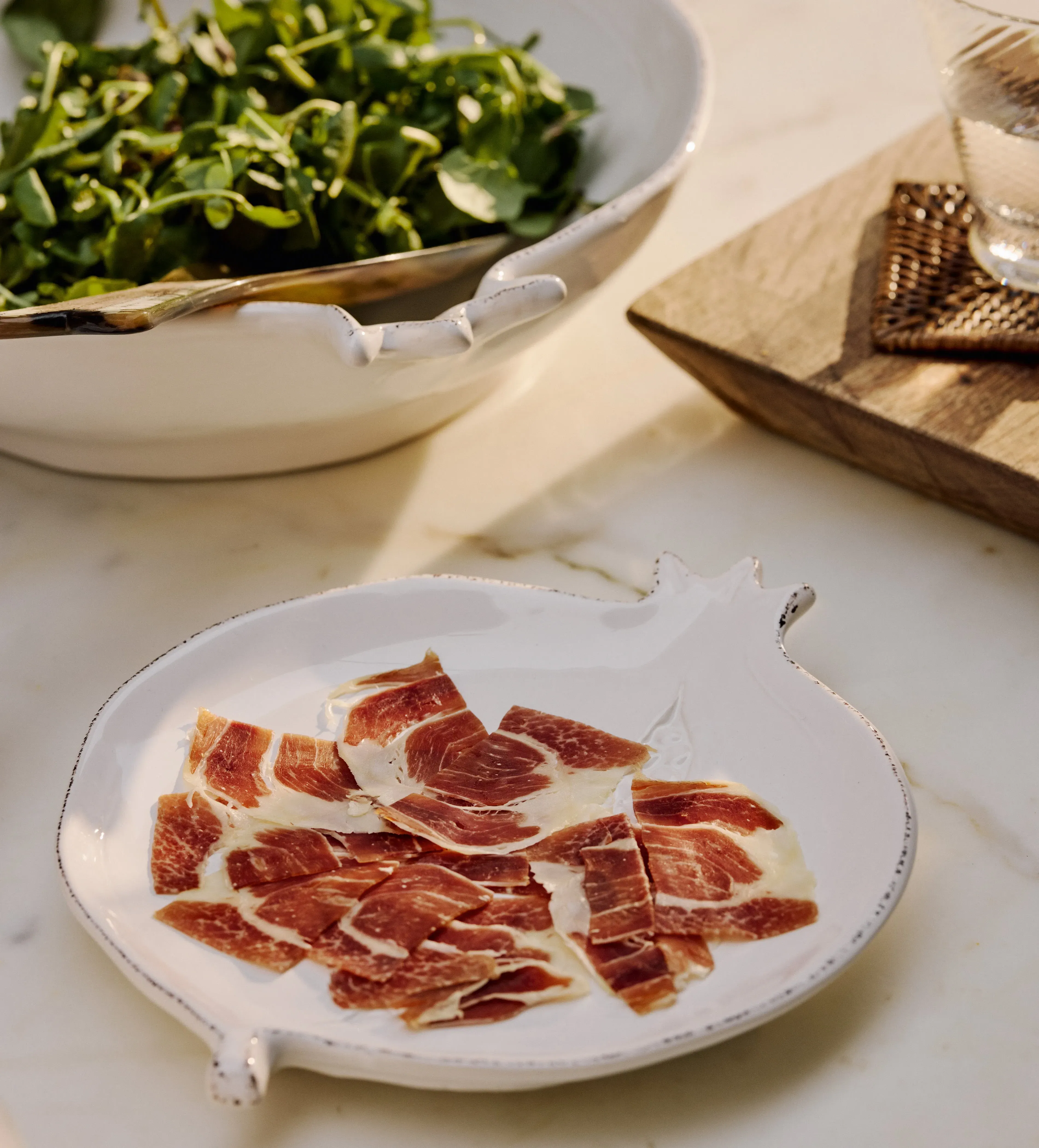 Fenoglio Side Plates Set of Four - White, Stoneware product