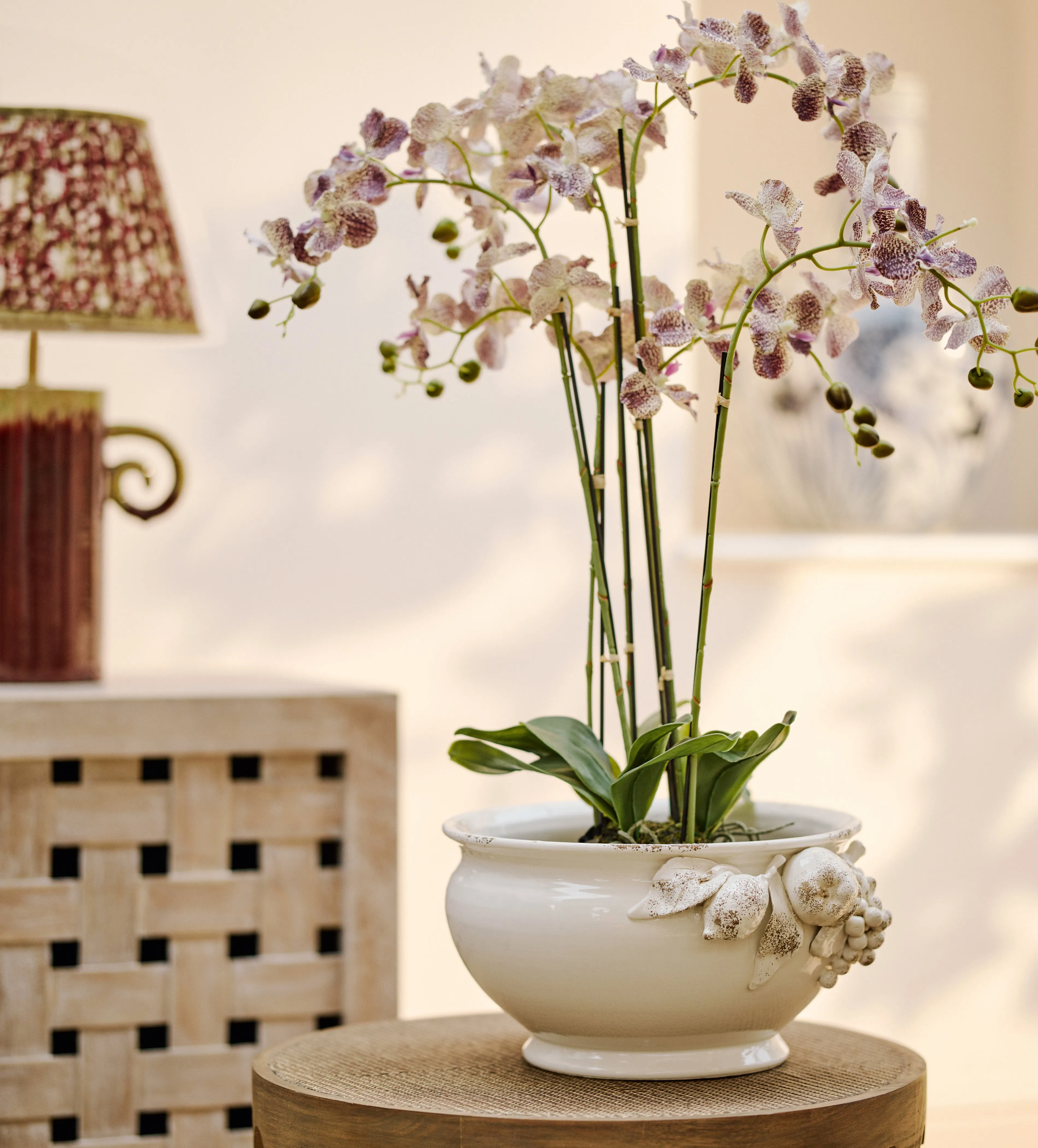 Frutta Decorative Pot - White, Stoneware product