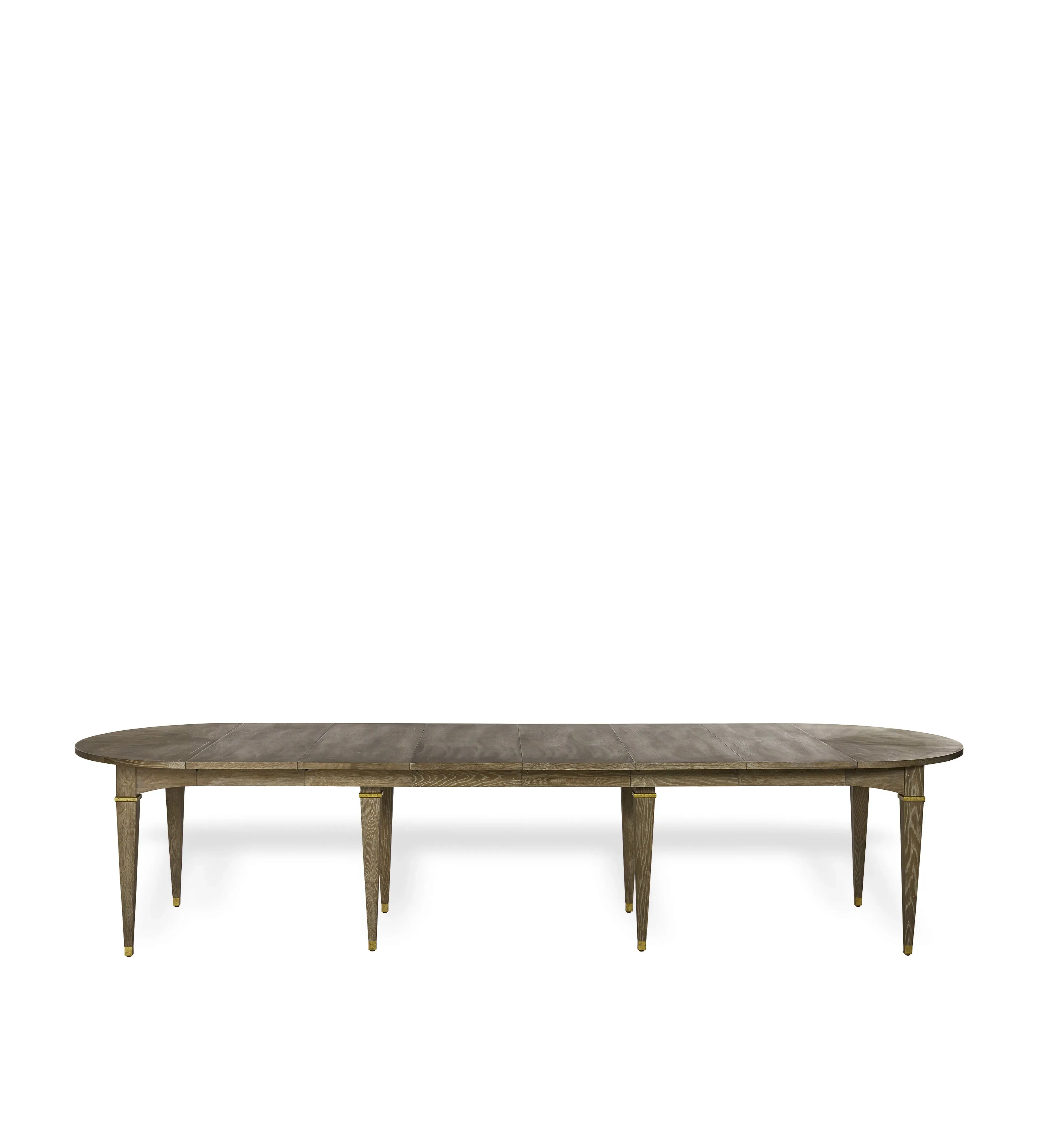 Hawkley Oval Extendable Dining Table - Watered Grey, Wood by OKA, alternate view