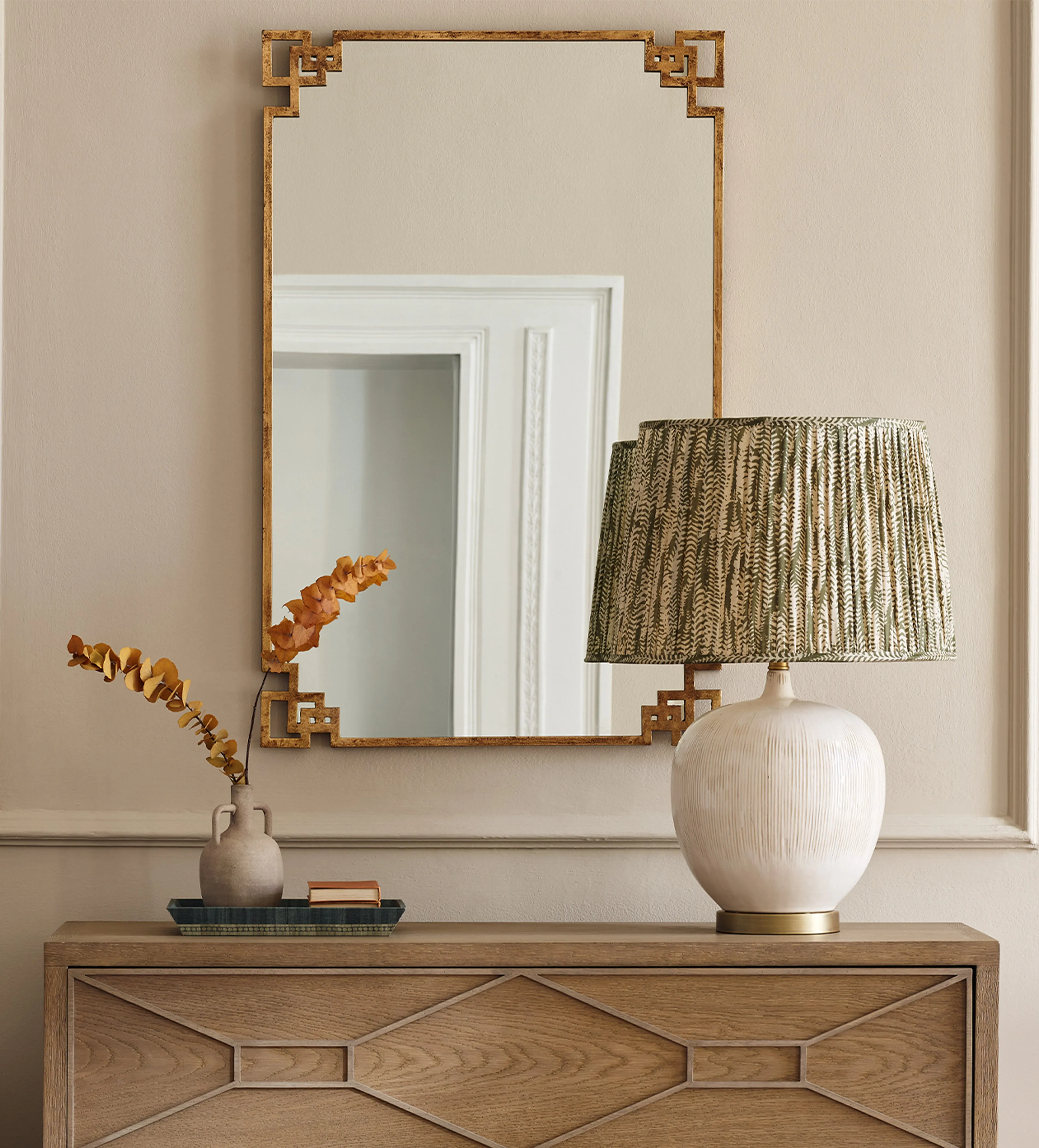 Himiko Wall Mirror - Antique Gold Frame product