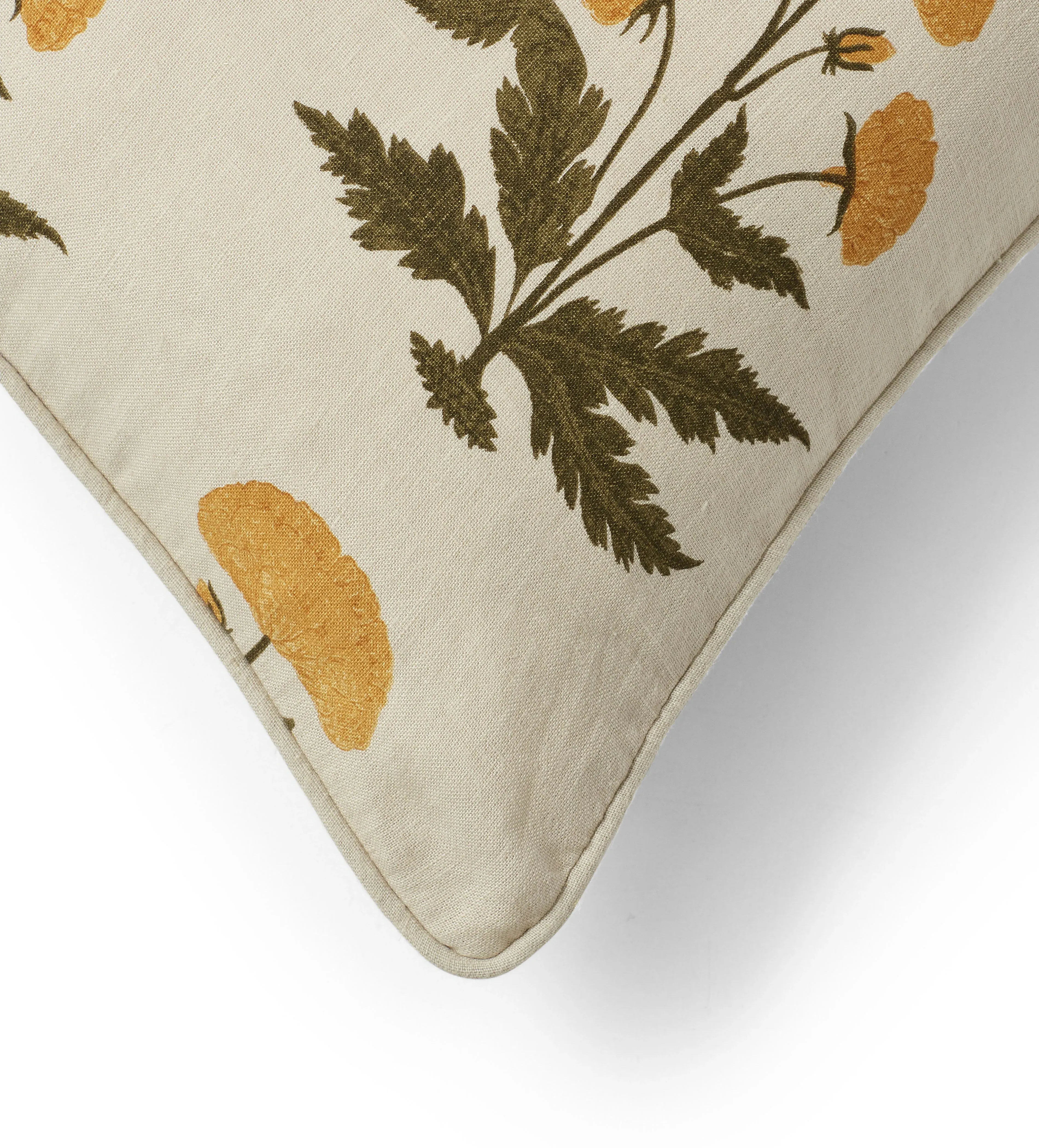 Imber Poppy Cushion Cover - Indian Yellow, Linen Lyocell product