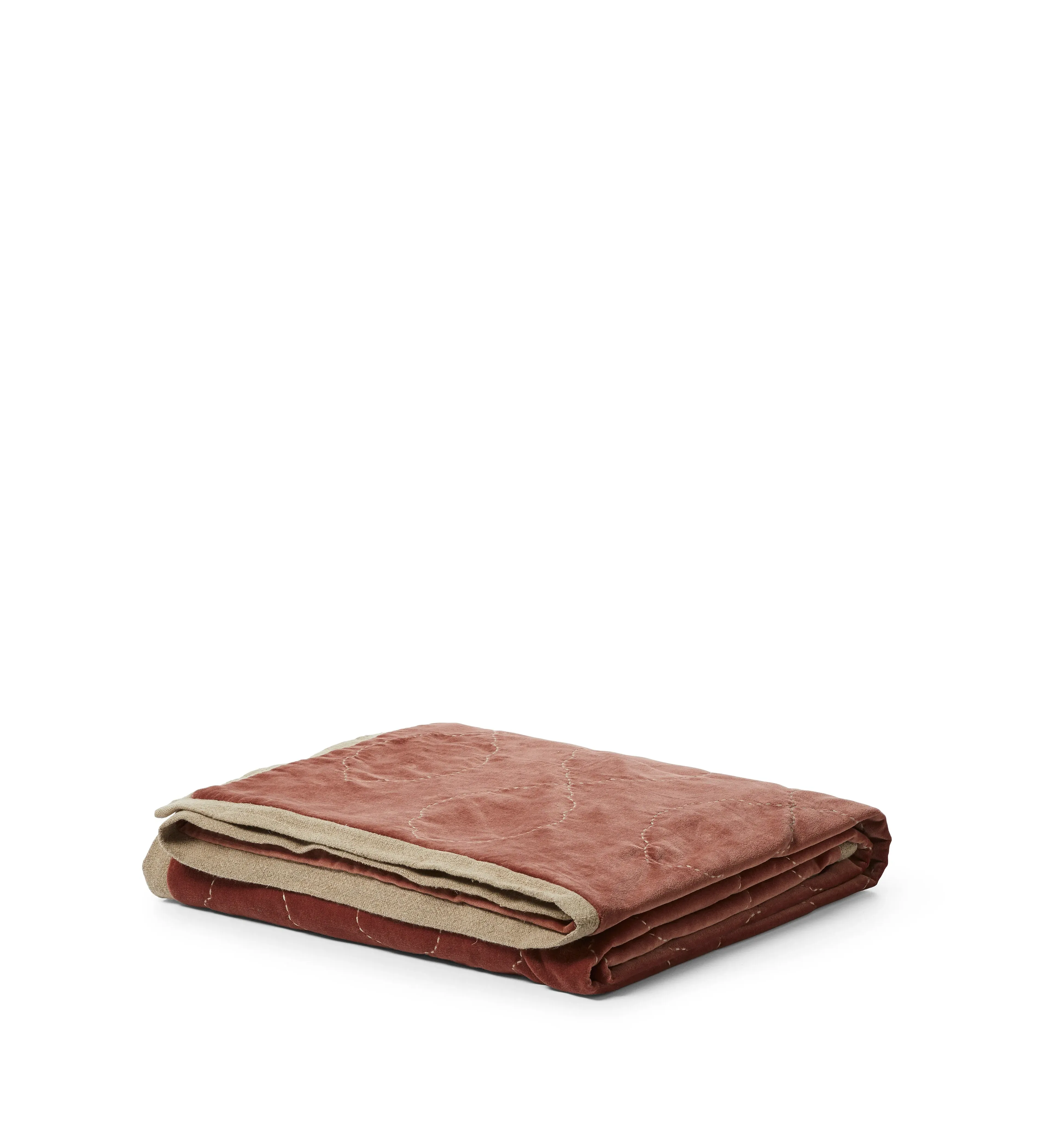 Isla Kantha Throw - Earthy Red alternate view