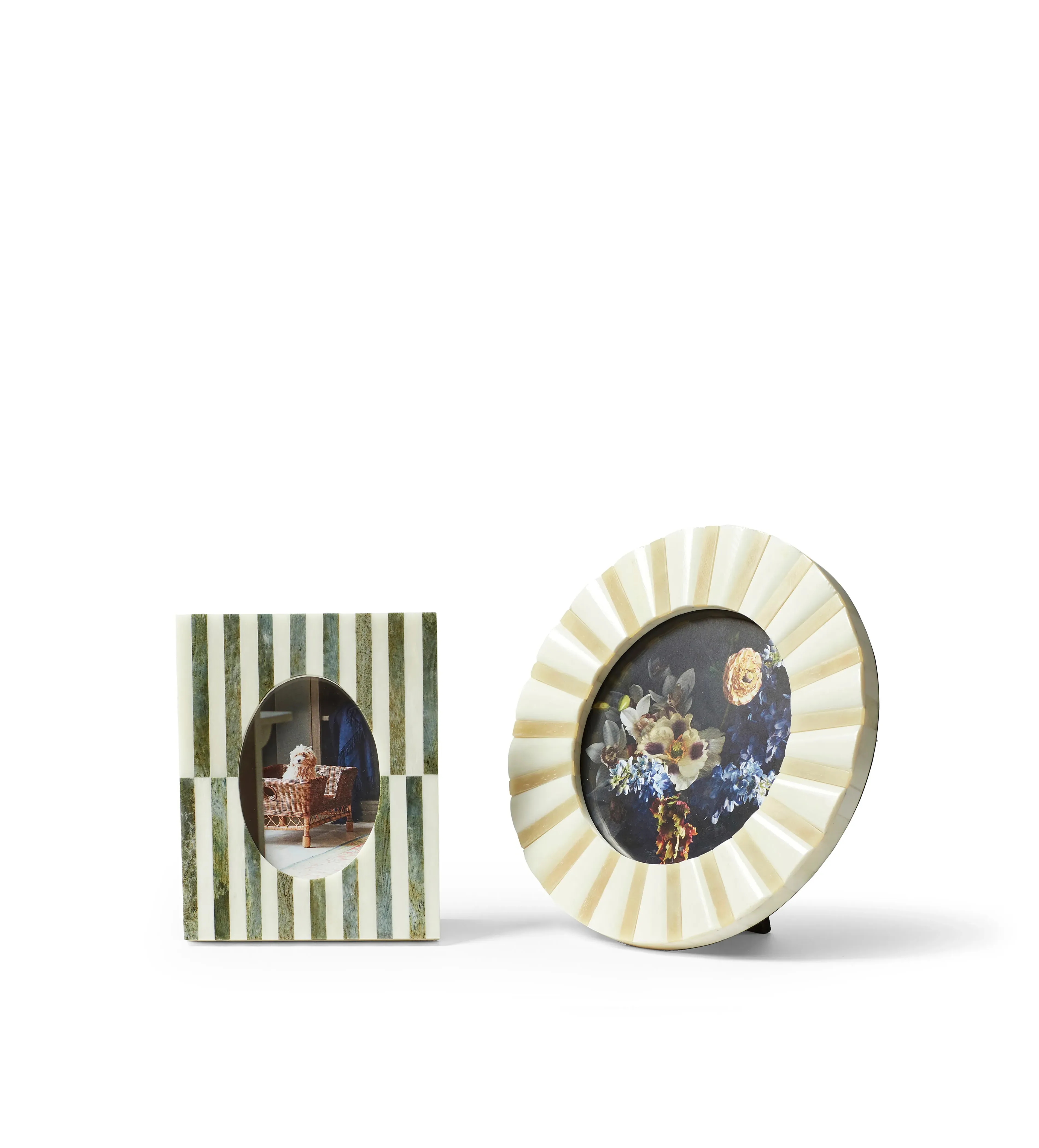 Judwa Bone Picture Frames Pair - Multi alternate view