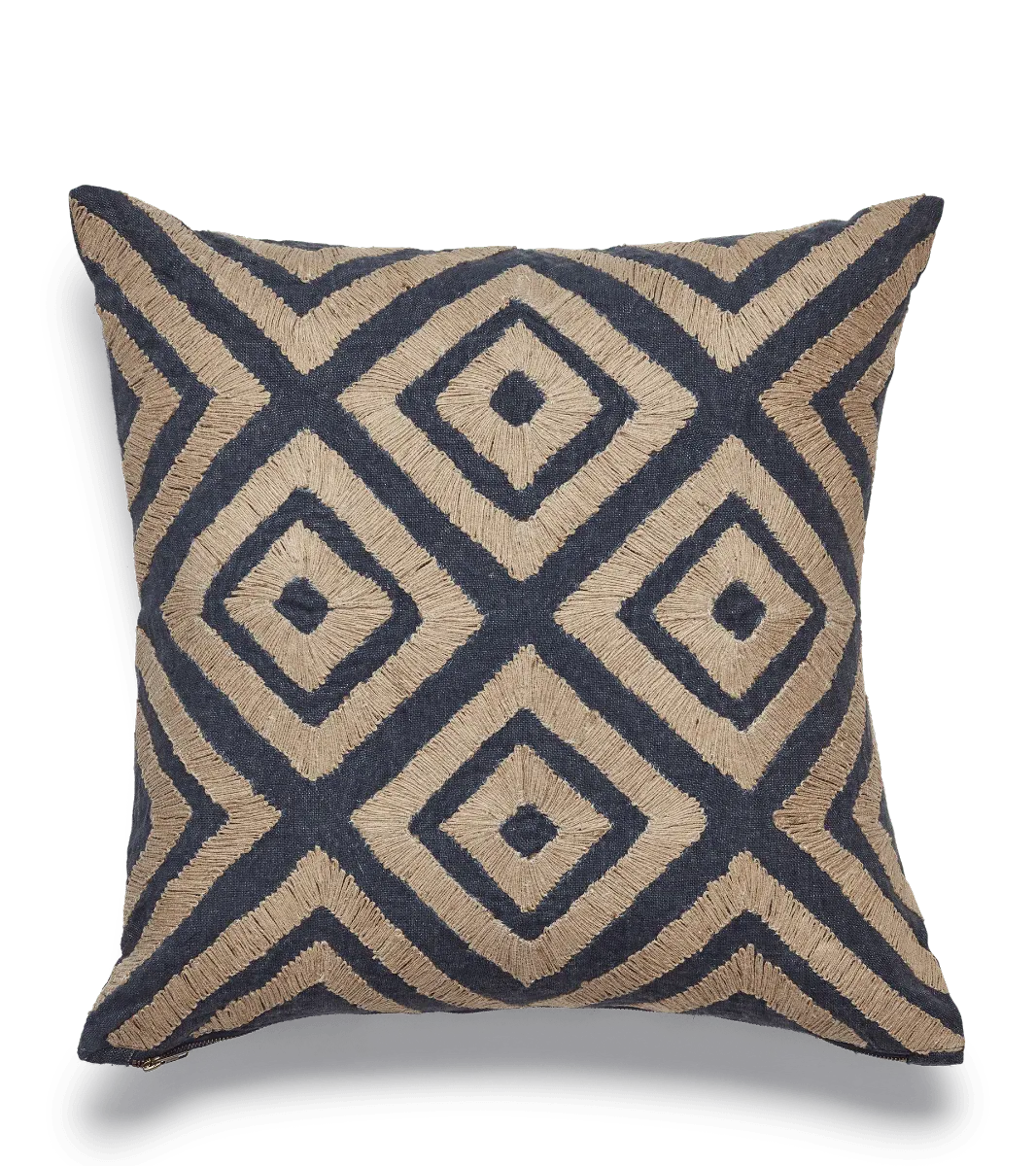 oka-jule-cushion-cover-indigo-natural-cushion-covers-linen-geometric image