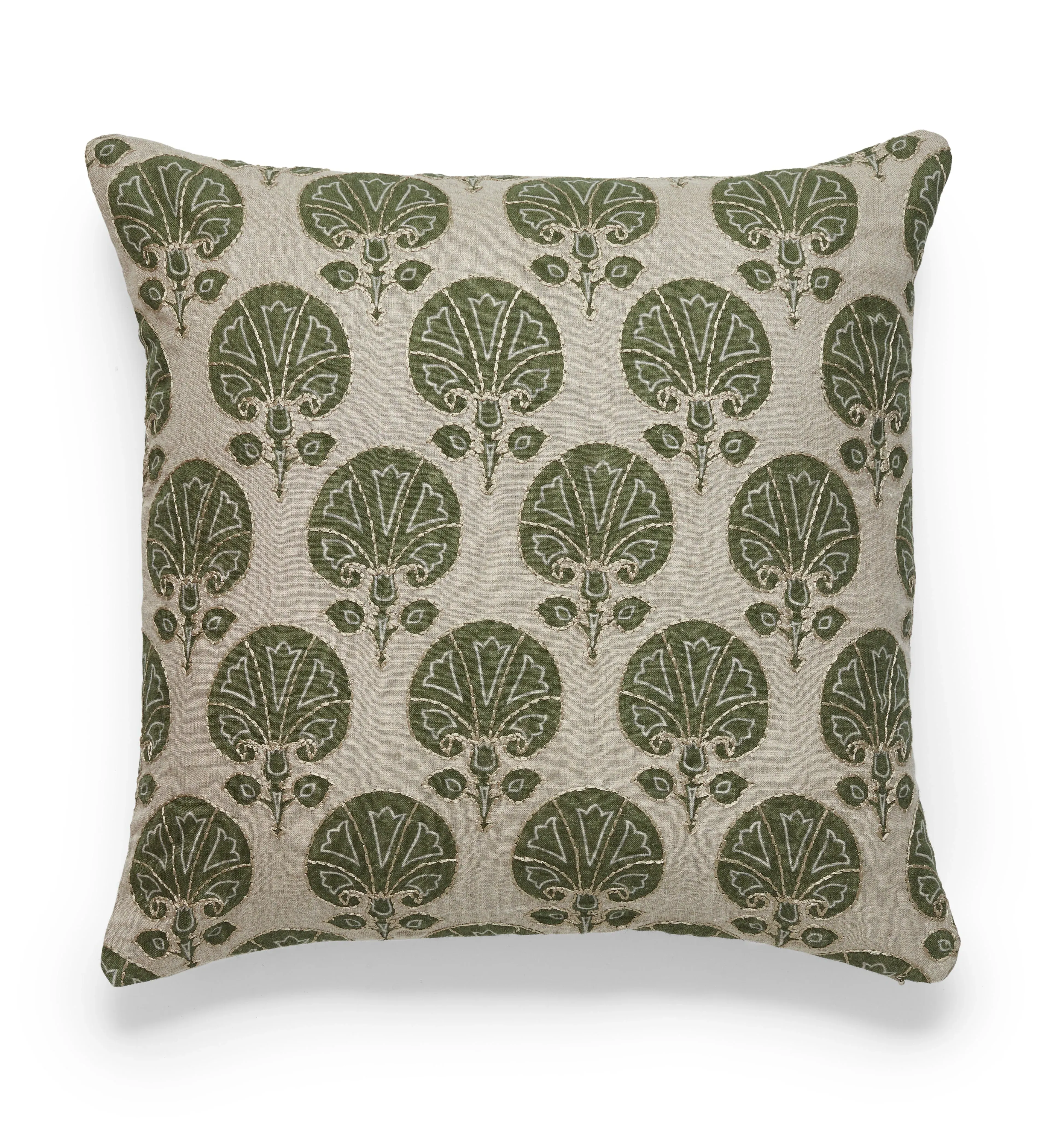 Kabibi Cushion Cover - Moss, Linen alternate view