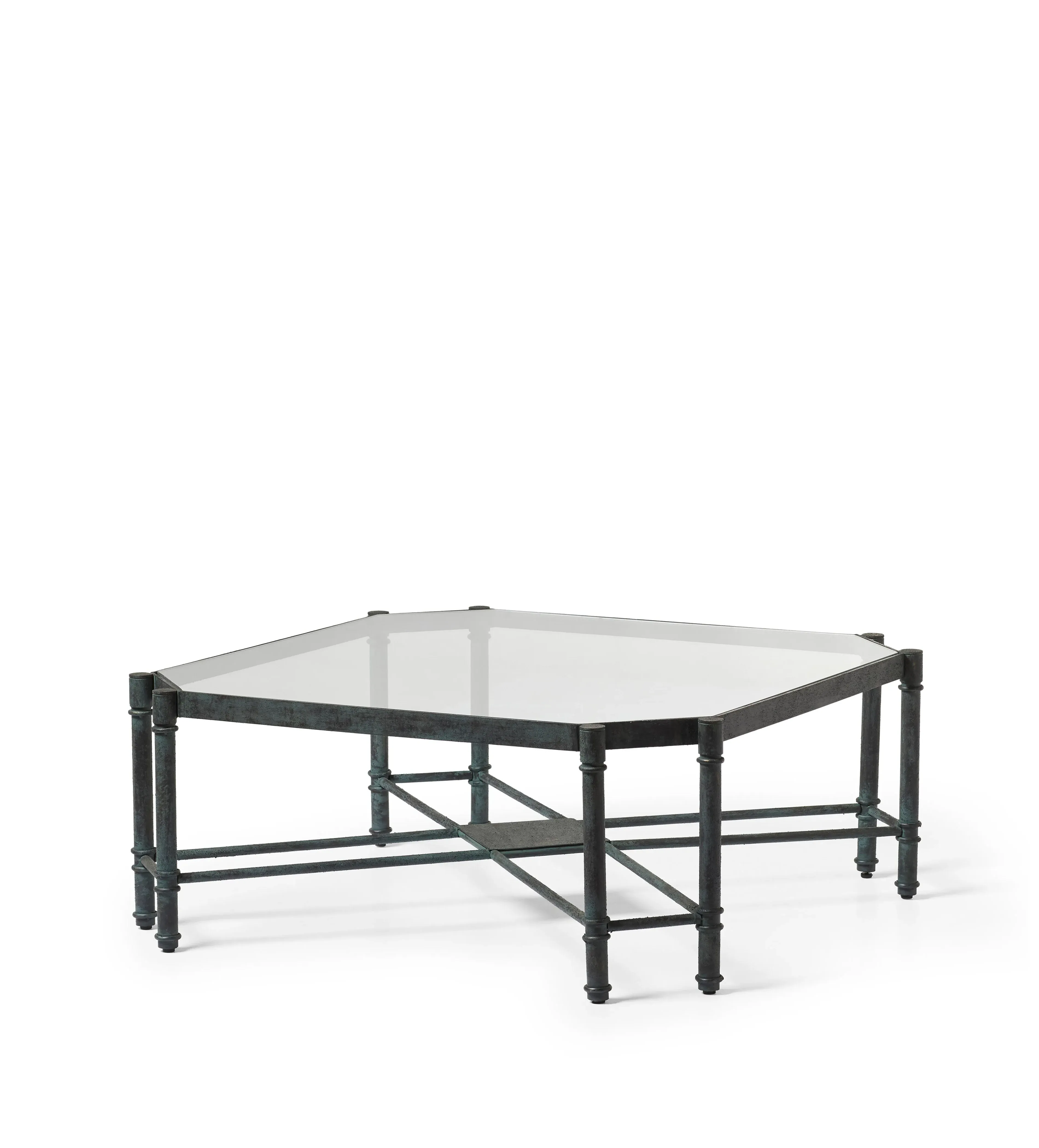 Karnataka Coffee Table - Verdigris, Metal alternate view